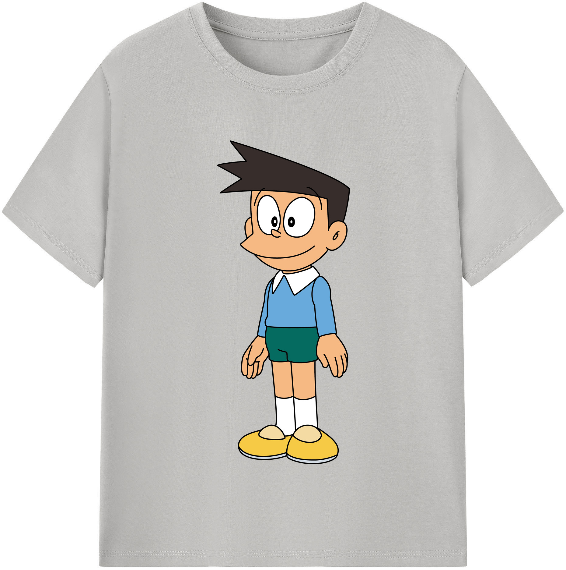 （画像用） ドラえもん 骨川 スネ夫 Doraemon Honekawa Suneo レディースカジュアルプリントTシャツ（綿100％）