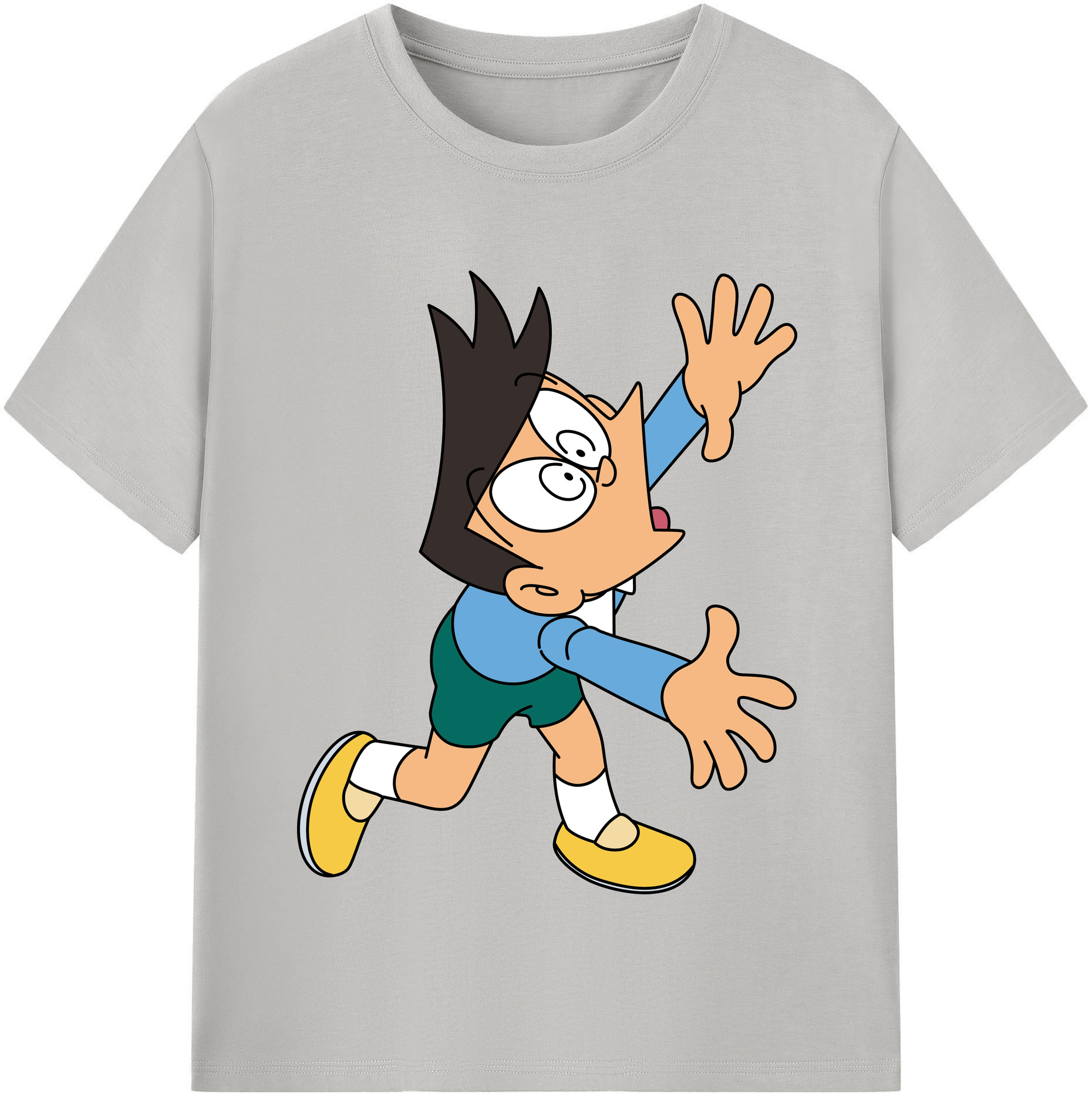 （画像用） ドラえもん 骨川 スネ夫 Doraemon Honekawa Suneo レディースカジュアルプリントTシャツ（綿100％）