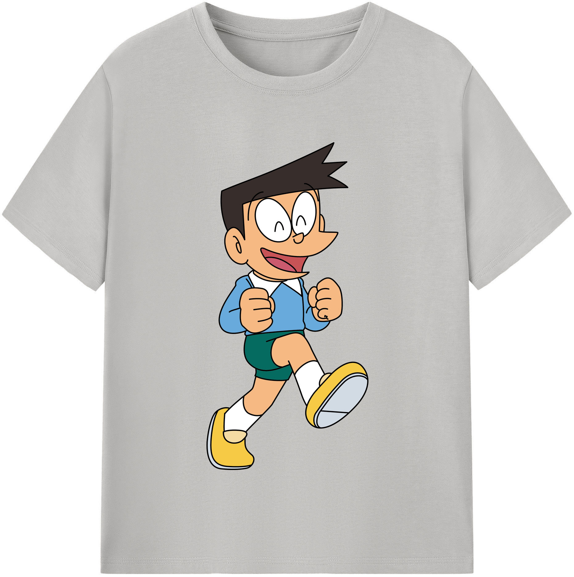 （画像用） ドラえもん 骨川 スネ夫 Doraemon Honekawa Suneo レディースカジュアルプリントTシャツ（綿100％）