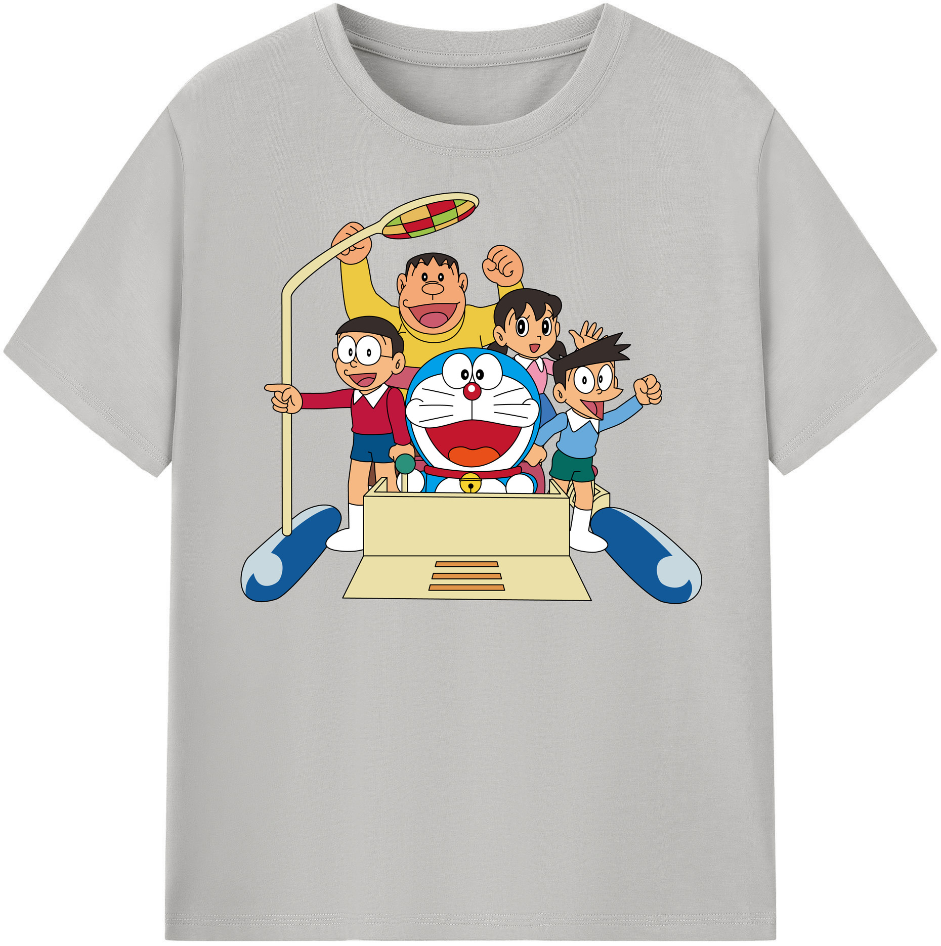 （画像用） ドラえもん 骨川 スネ夫 Doraemon Honekawa Suneo レディースカジュアルプリントTシャツ（綿100％）