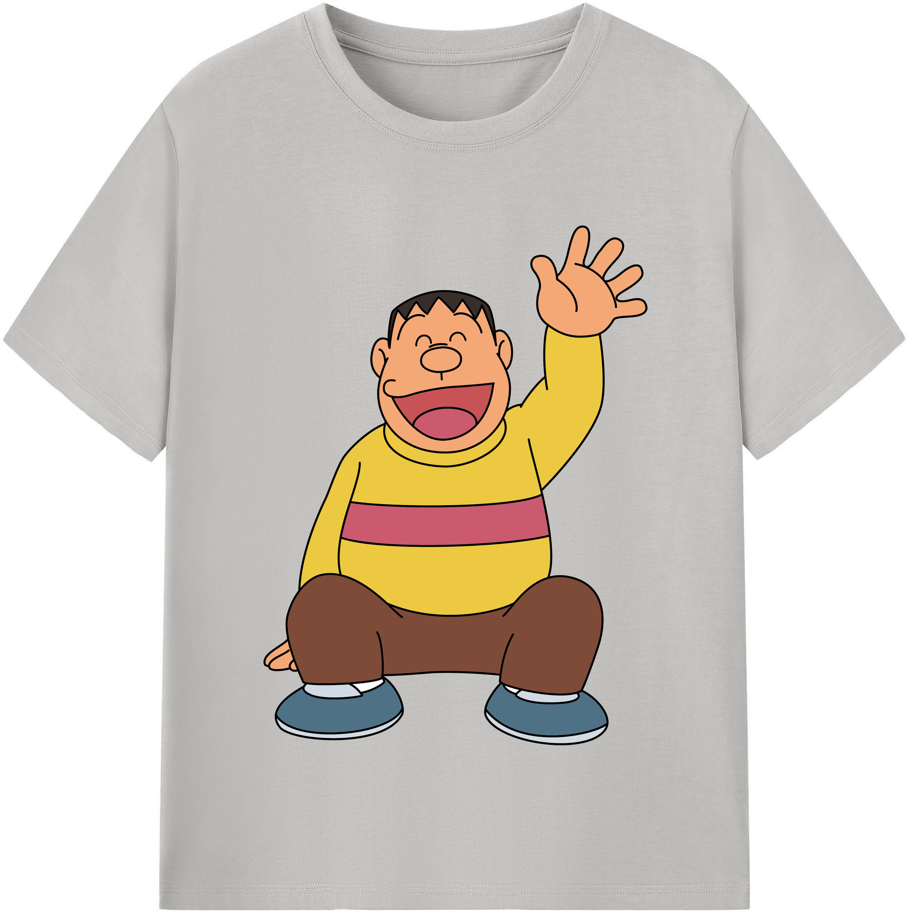 （画像用） ドラえもん 剛田武 Doraemon Gouta Takeshi レディースカジュアルプリントTシャツ（綿100％）
