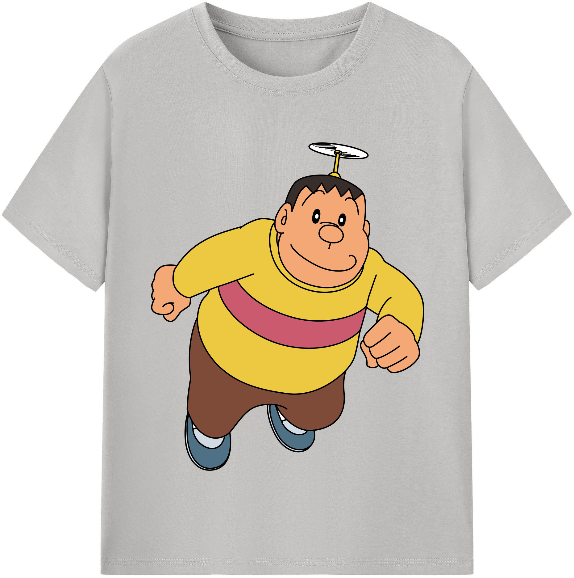（画像用） ドラえもん 剛田武 Doraemon Gouta Takeshi レディースカジュアルプリントTシャツ（綿100％）