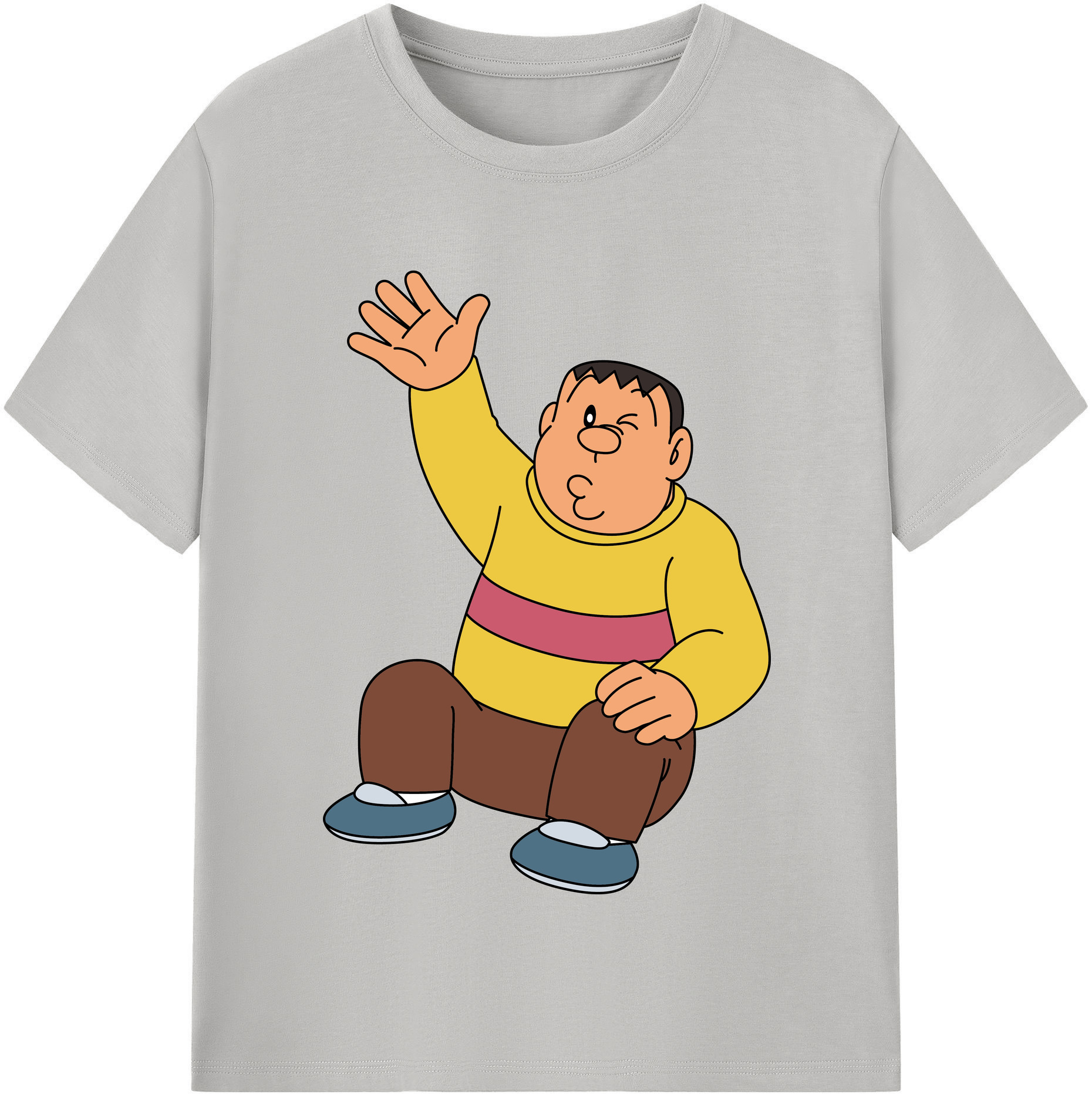 （画像用） ドラえもん 剛田武 Doraemon Gouta Takeshi レディースカジュアルプリントTシャツ（綿100％）