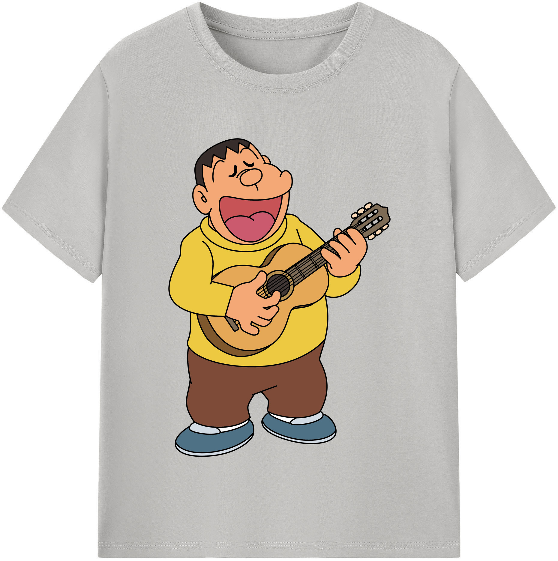 （画像用） ドラえもん 剛田武 Doraemon Gouta Takeshi レディースカジュアルプリントTシャツ（綿100％）