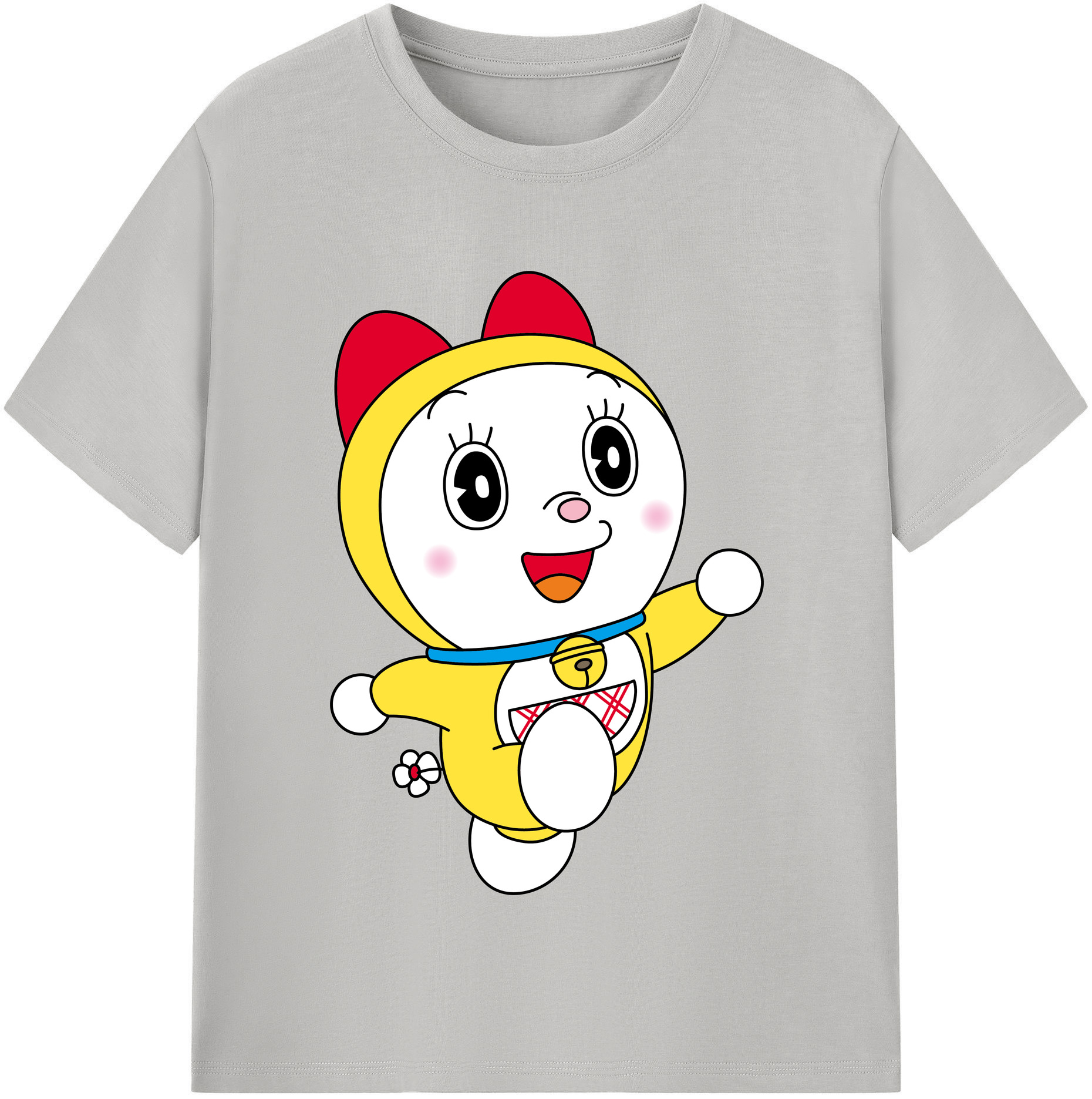 （画像用） ドラえもん ドラミ Doraemon Dorami レディースカジュアルプリントTシャツ（綿100％）