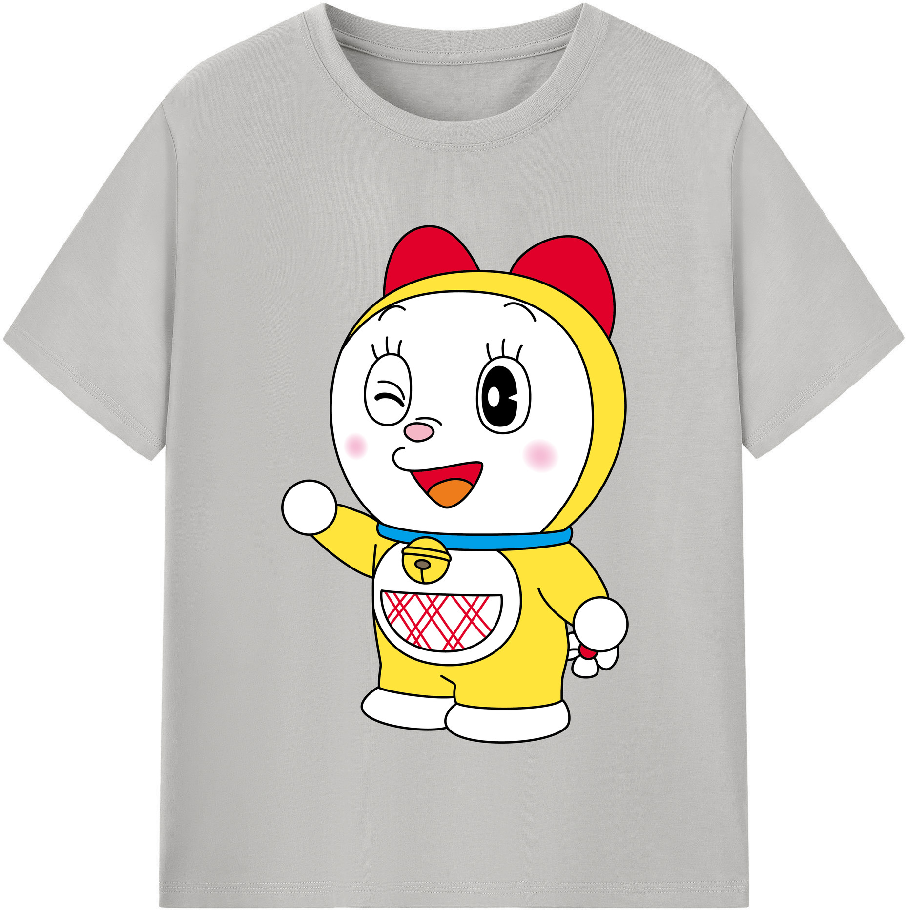 （画像用） ドラえもん ドラミ Doraemon Dorami レディースカジュアルプリントTシャツ（綿100％）
