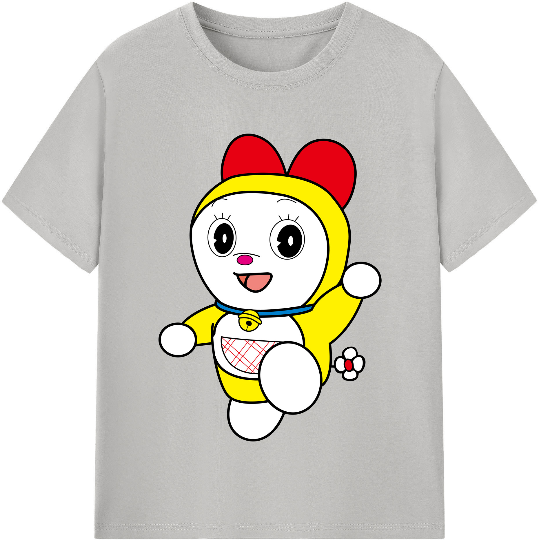（画像用） ドラえもん ドラミ Doraemon Dorami レディースカジュアルプリントTシャツ（綿100％）