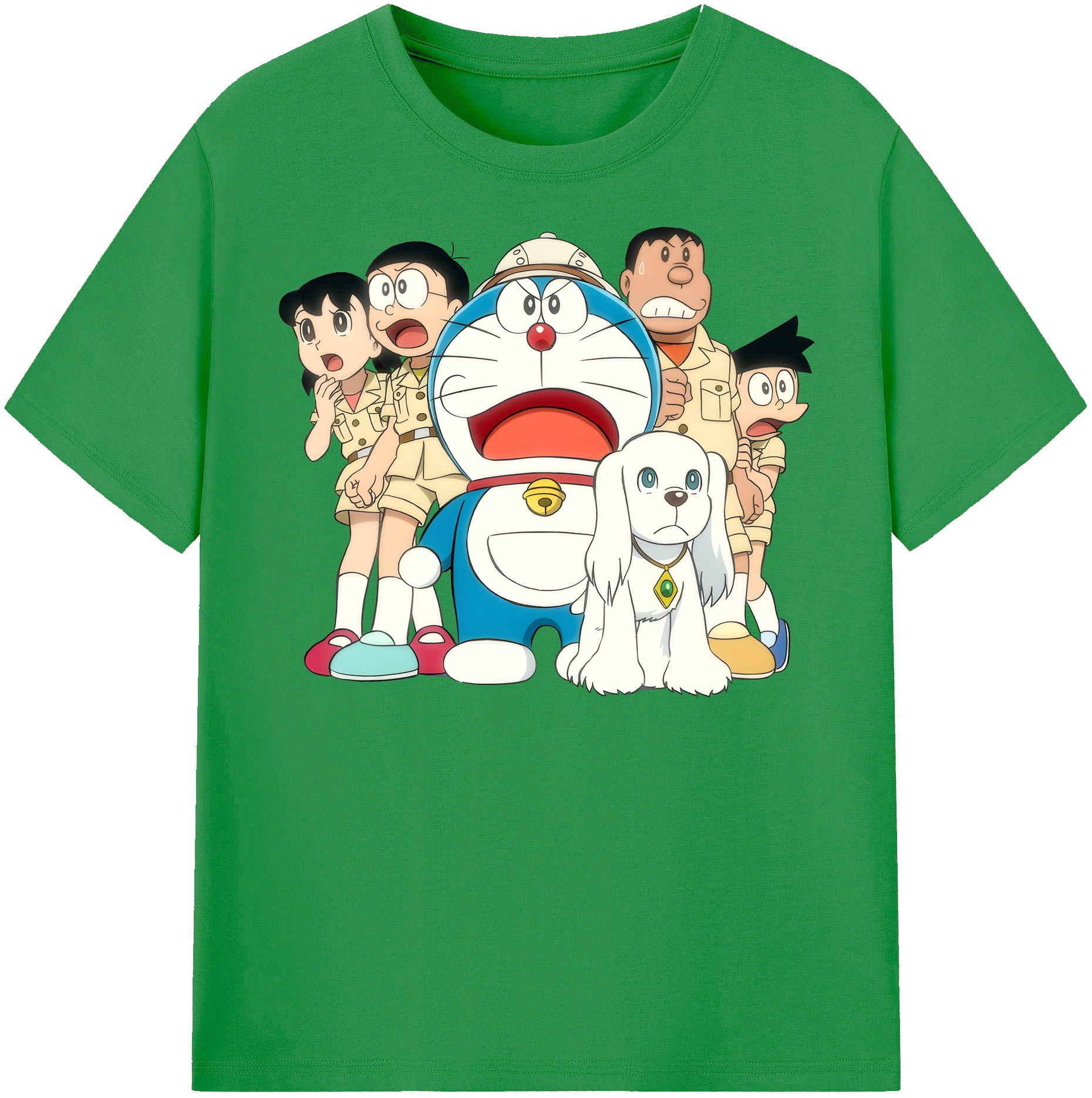 （画像用） ドラえもん Doraemon レディースカジュアルプリントTシャツ（綿100％）