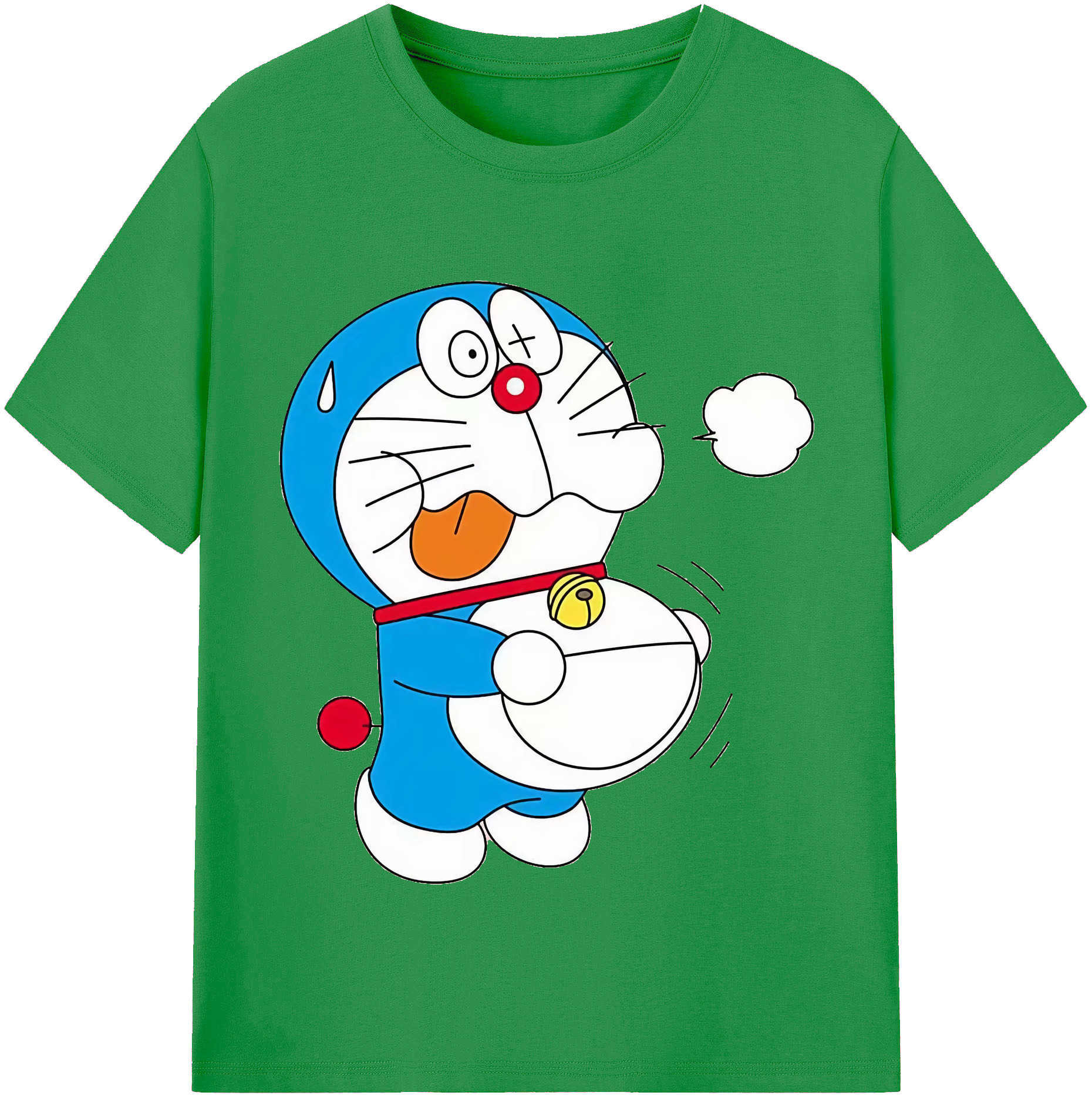（画像用） ドラえもん Doraemon レディースカジュアルプリントTシャツ（綿100％）