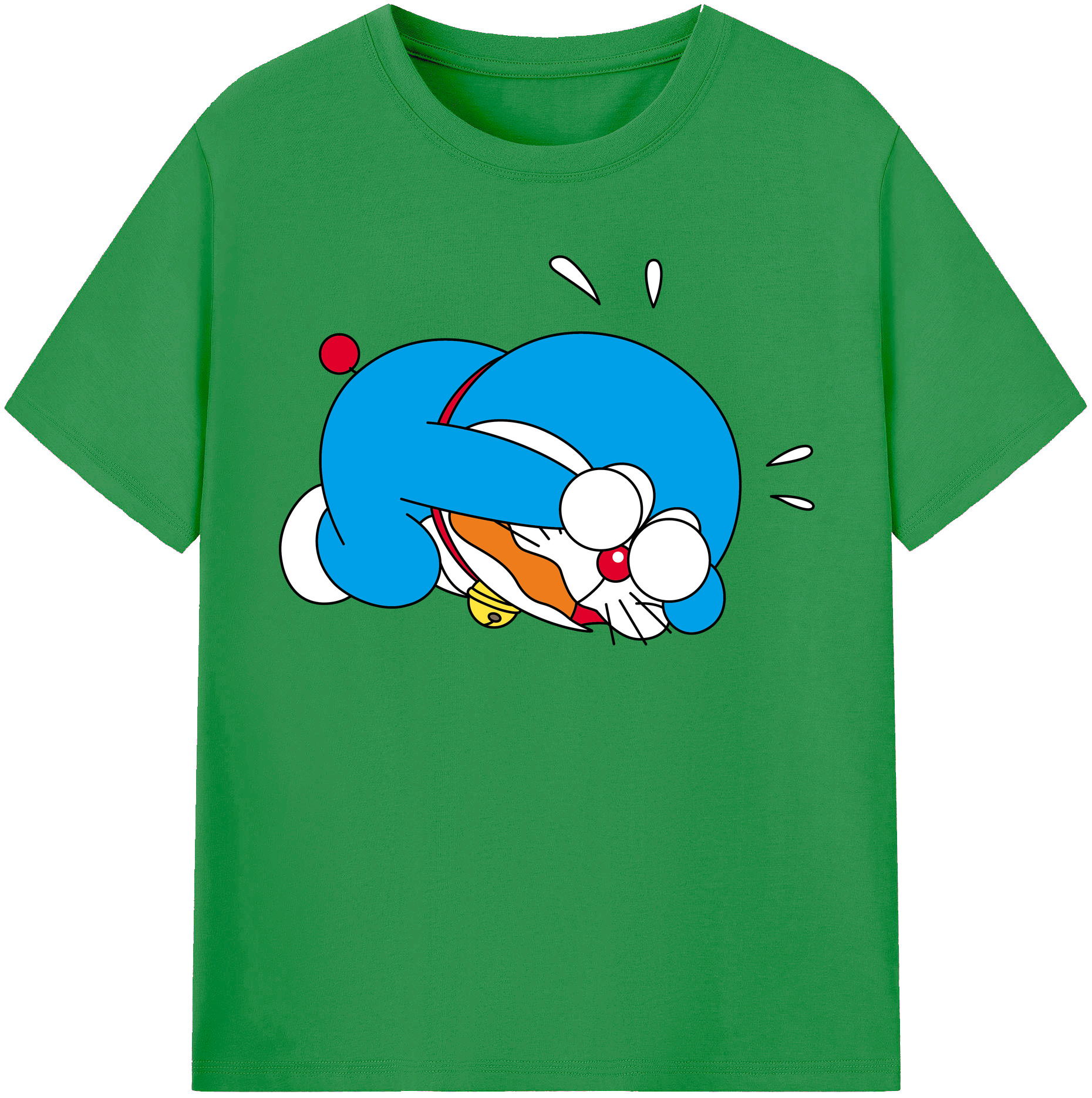 （画像用） ドラえもん Doraemon レディースカジュアルプリントTシャツ（綿100％）