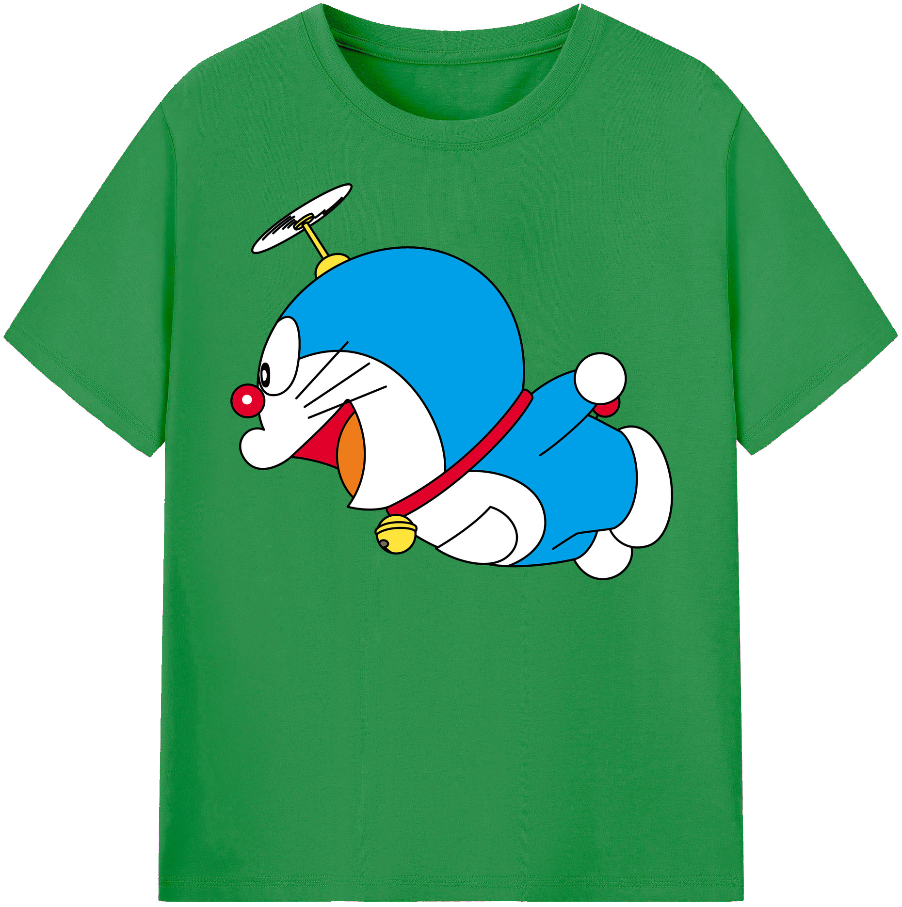 （画像用） ドラえもん Doraemon レディースカジュアルプリントTシャツ（綿100％）