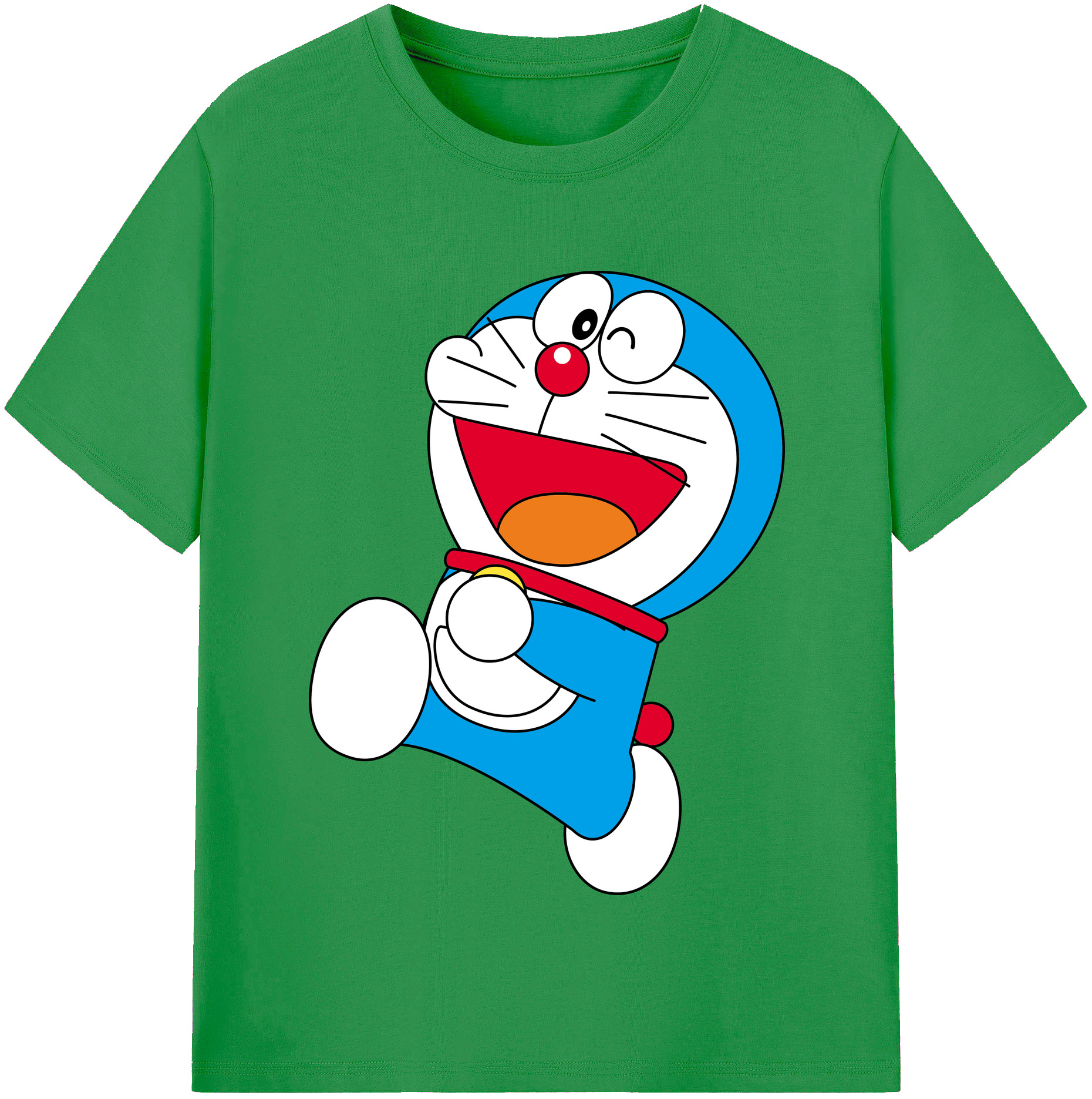 （画像用） ドラえもん Doraemon レディースカジュアルプリントTシャツ（綿100％）