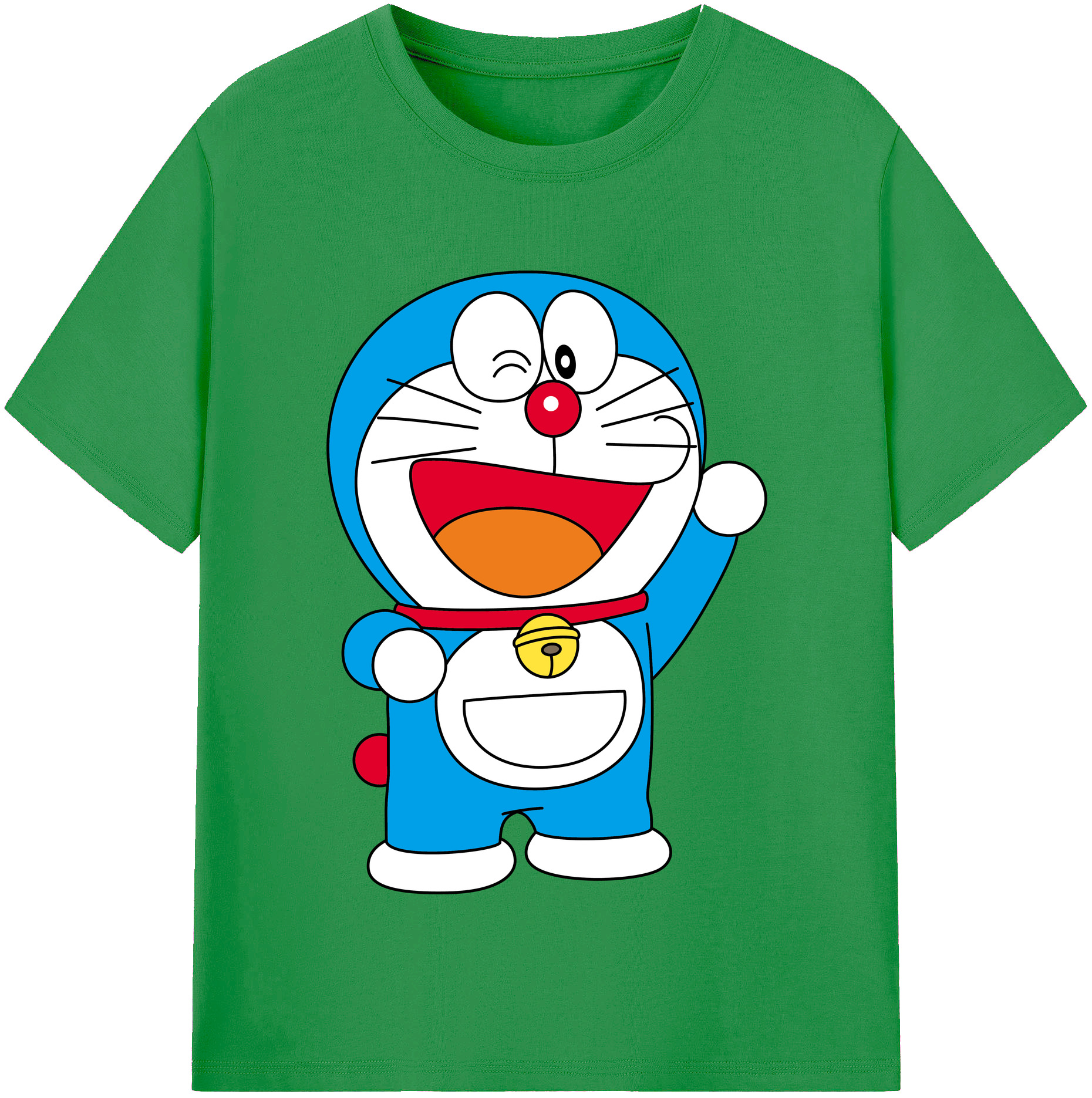 （画像用） ドラえもん Doraemon レディースカジュアルプリントTシャツ（綿100％）