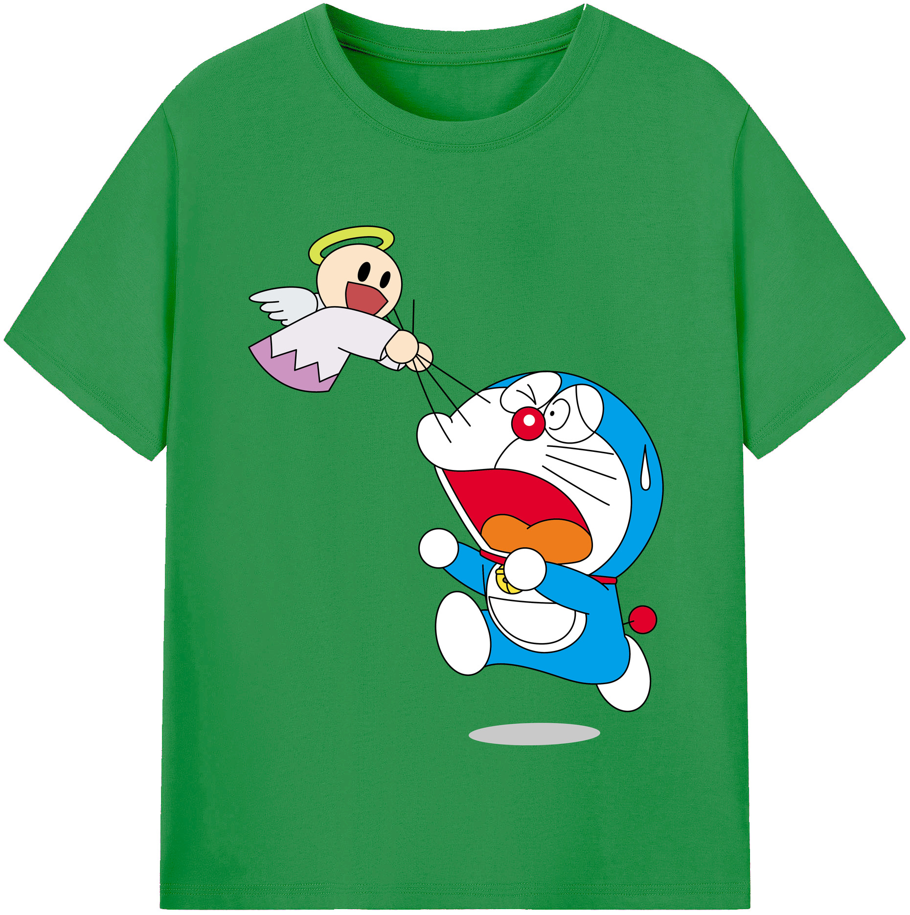 （画像用） ドラえもん Doraemon レディースカジュアルプリントTシャツ（綿100％）