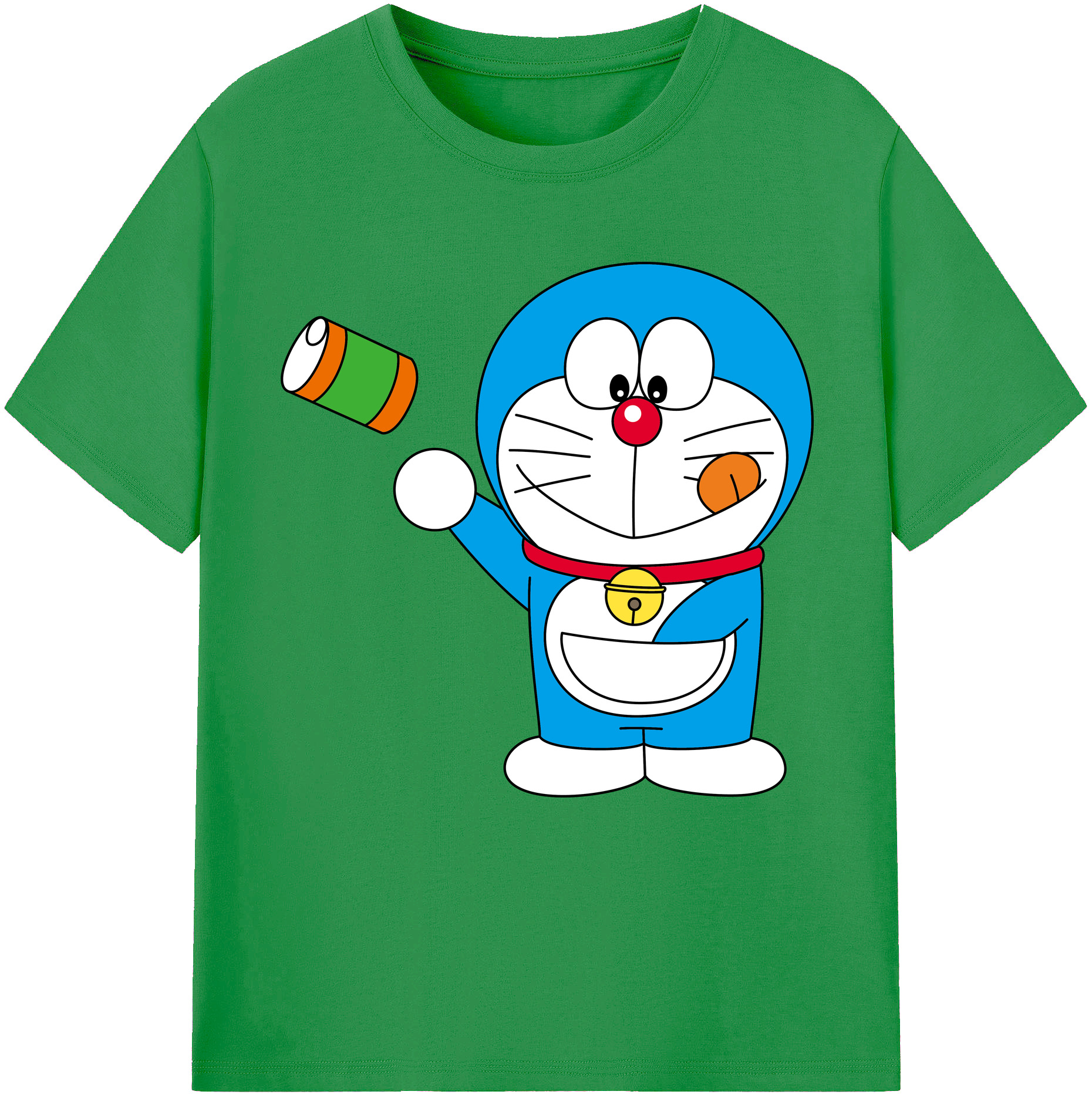 （画像用） ドラえもん Doraemon レディースカジュアルプリントTシャツ（綿100％）
