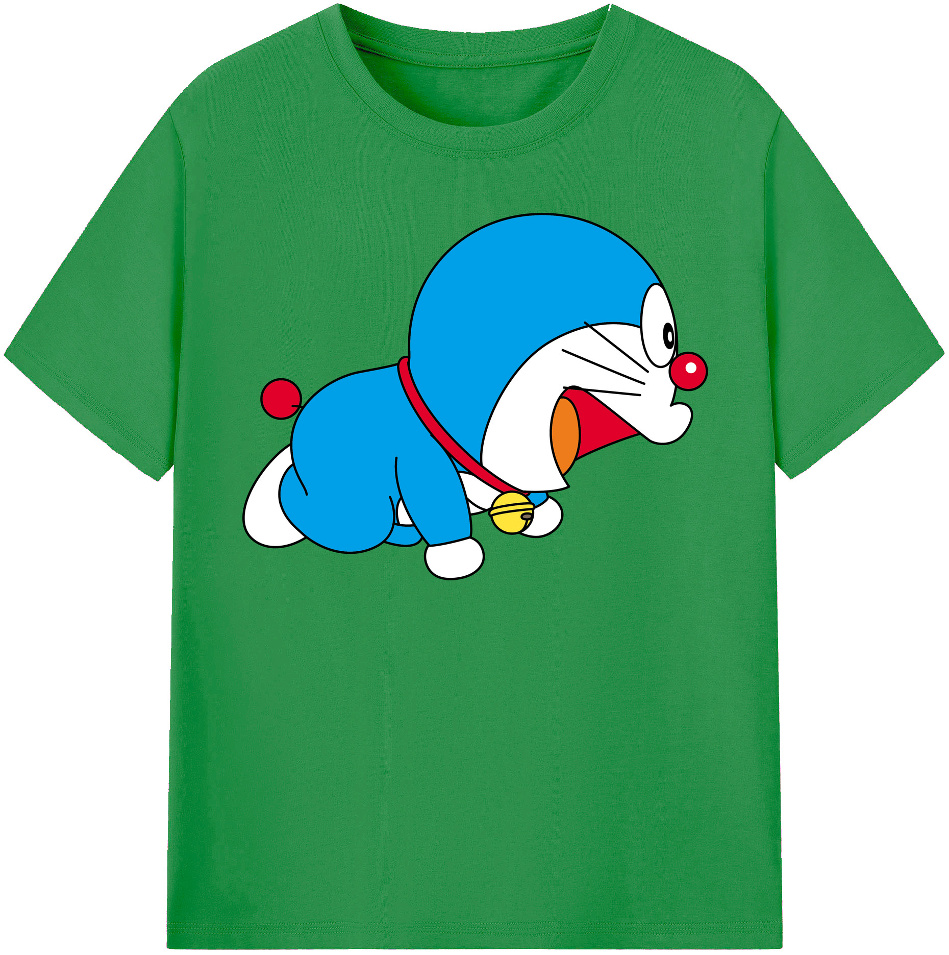 （画像用） ドラえもん Doraemon レディースカジュアルプリントTシャツ（綿100％）