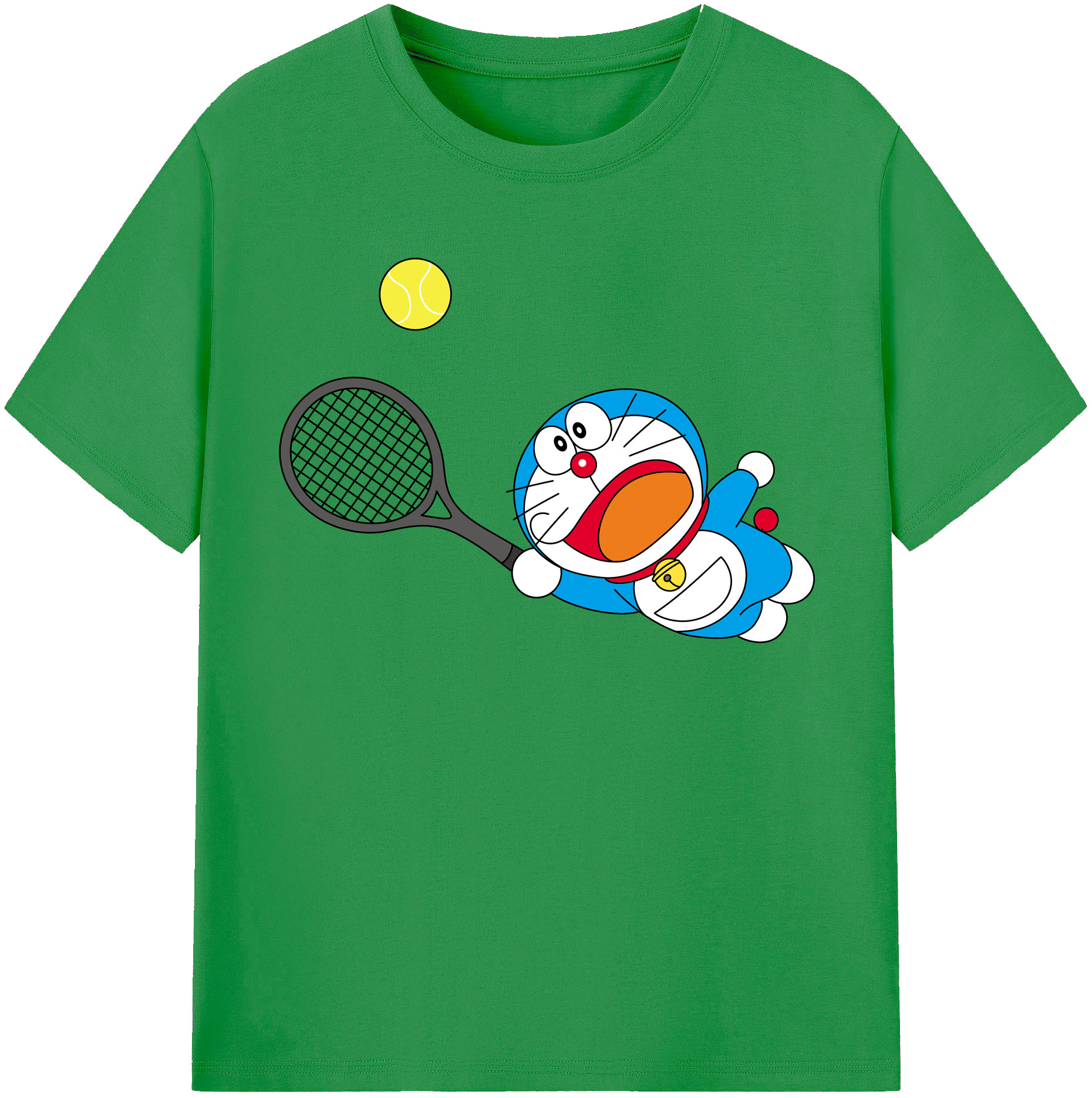 （画像用） ドラえもん Doraemon レディースカジュアルプリントTシャツ（綿100％）