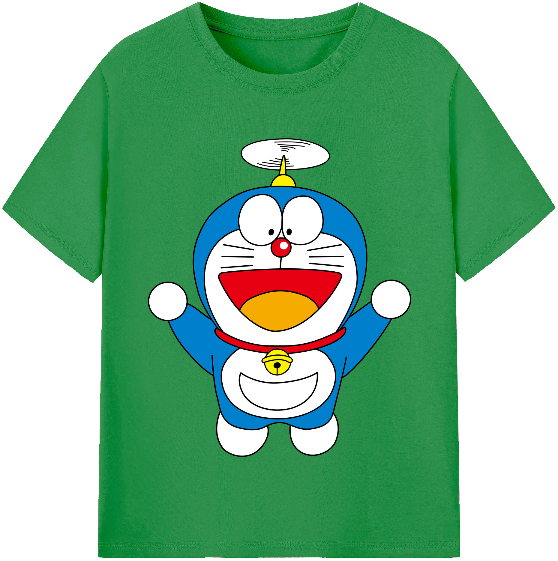 （画像用） ドラえもん Doraemon レディースカジュアルプリントTシャツ（綿100％）