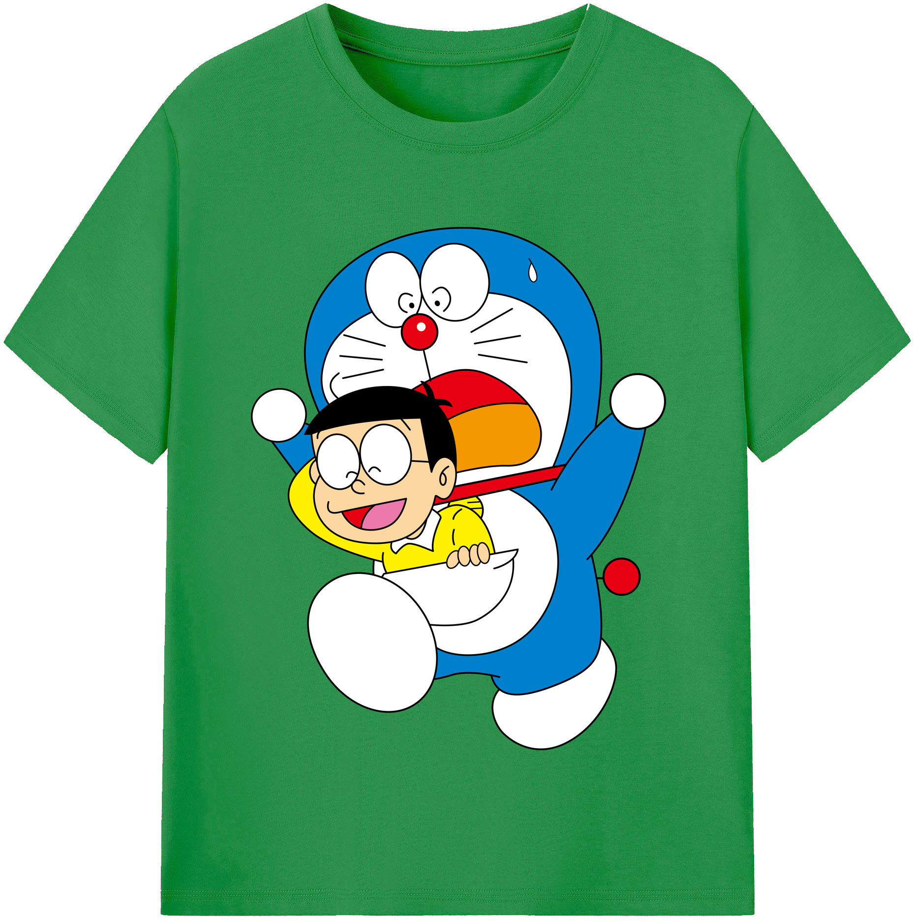 （画像用） ドラえもん Doraemon レディースカジュアルプリントTシャツ（綿100％）