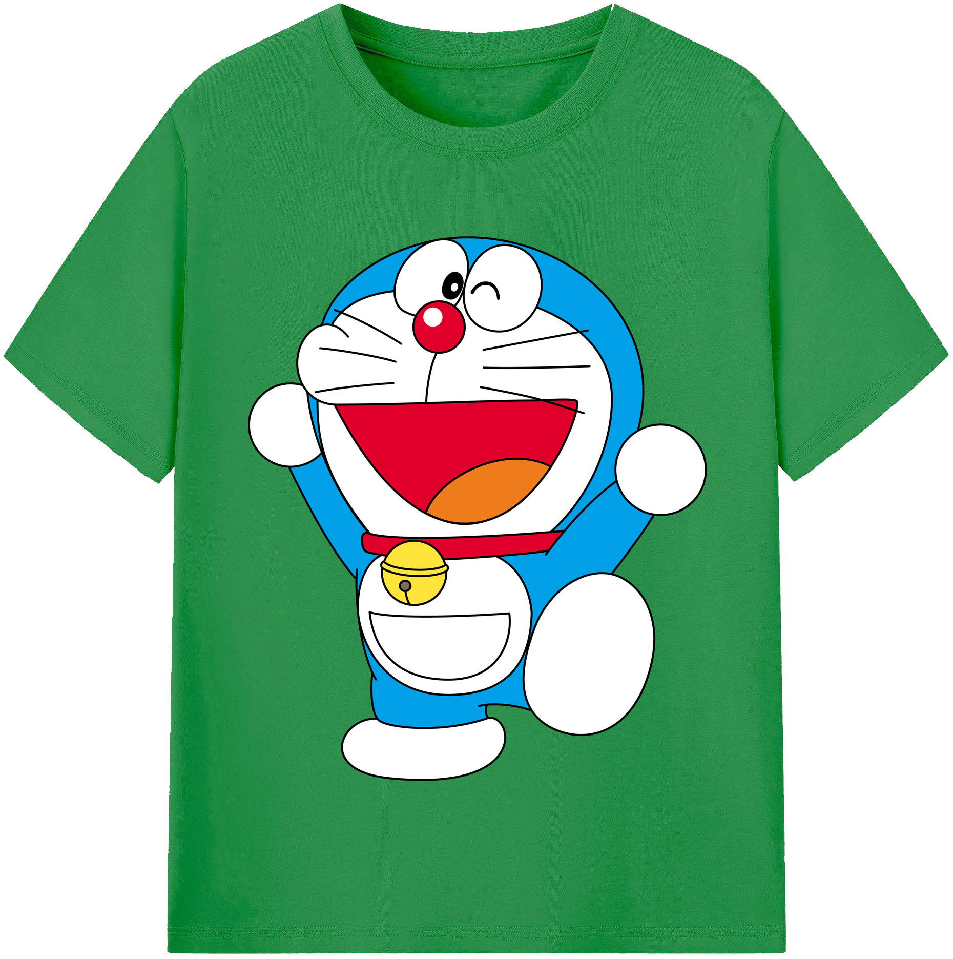 （画像用） ドラえもん Doraemon レディースカジュアルプリントTシャツ（綿100％）