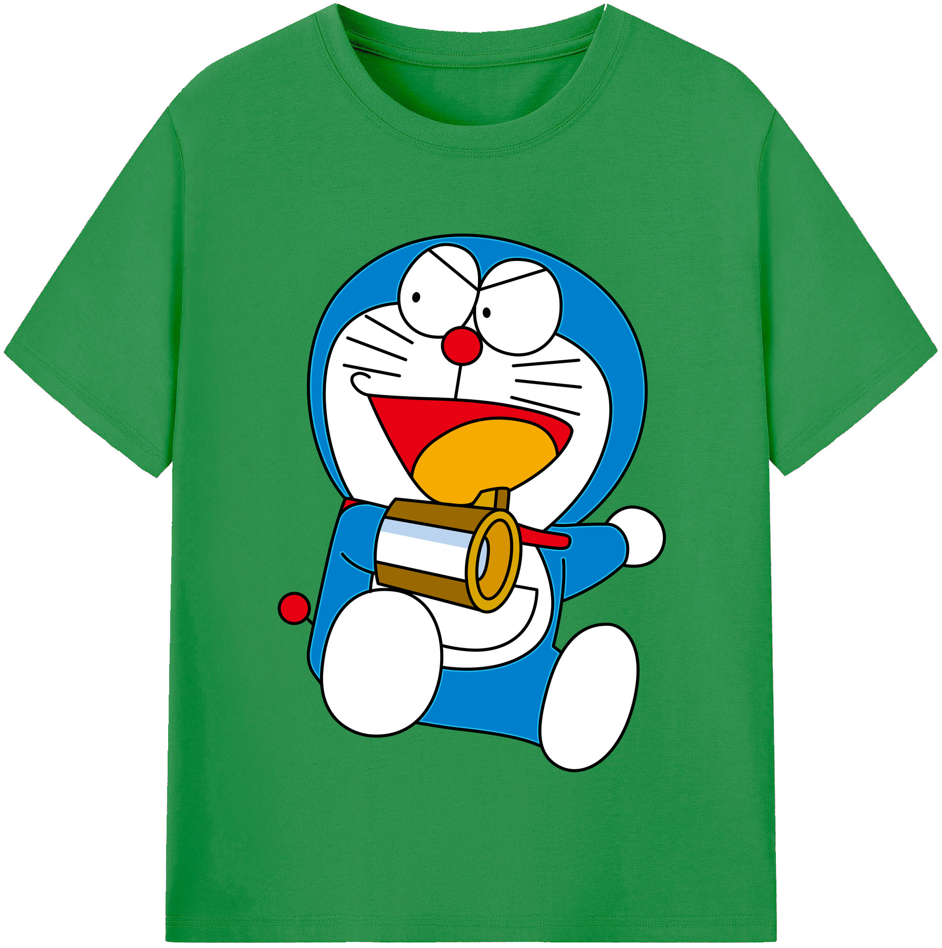 （画像用） ドラえもん Doraemon レディースカジュアルプリントTシャツ（綿100％）