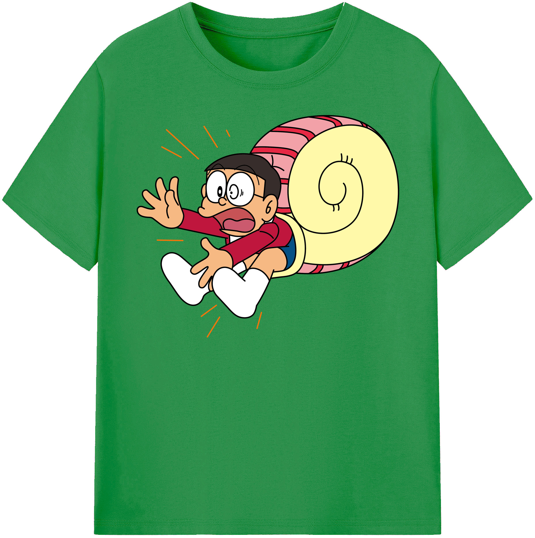 （画像用） ドラえもん 野比 のび太 Doraemon Nobita Nobi レディースカジュアルプリントTシャツ（綿100％）