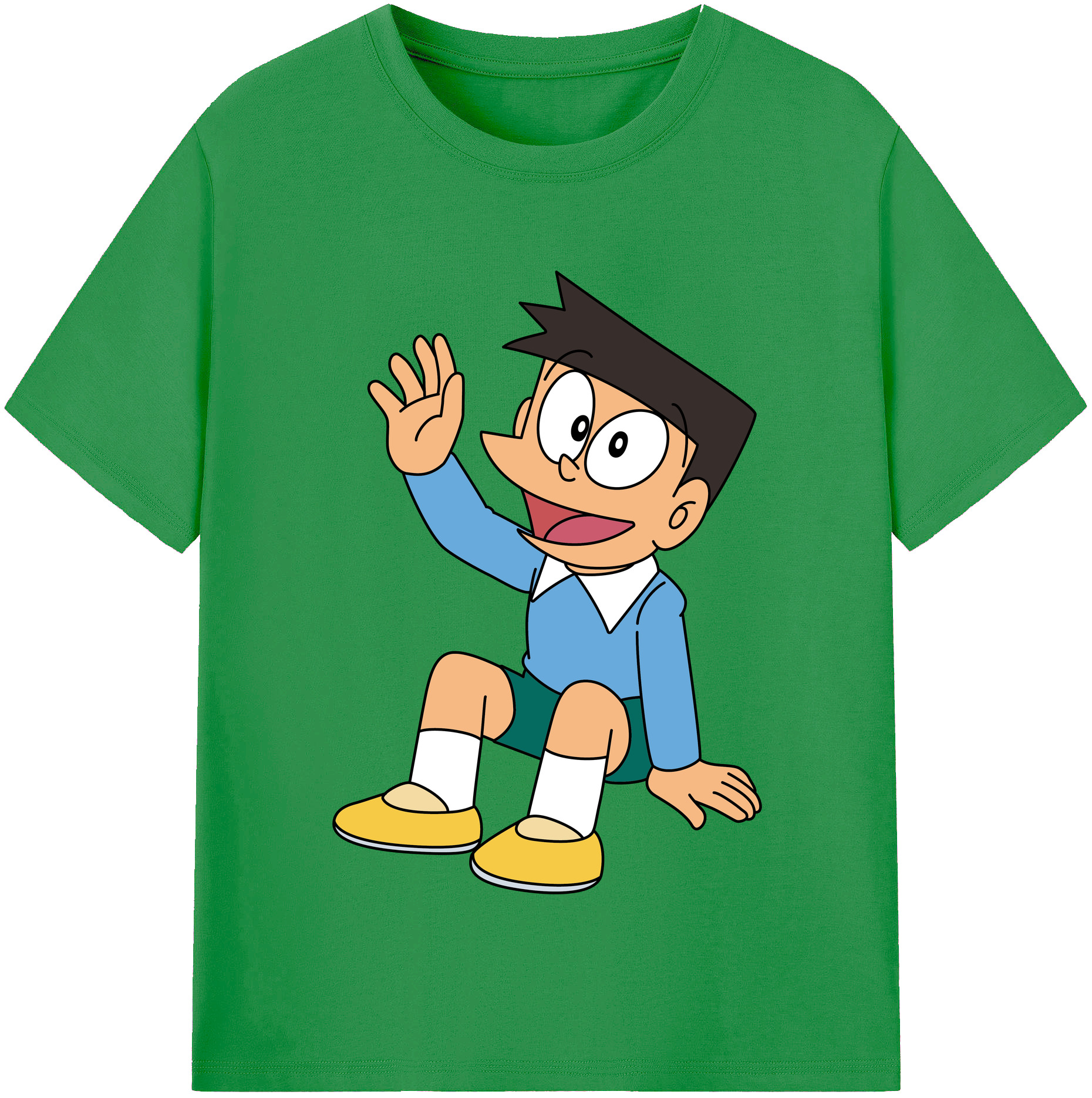 （画像用） ドラえもん 骨川 スネ夫 Doraemon Honekawa Suneo レディースカジュアルプリントTシャツ（綿100％）