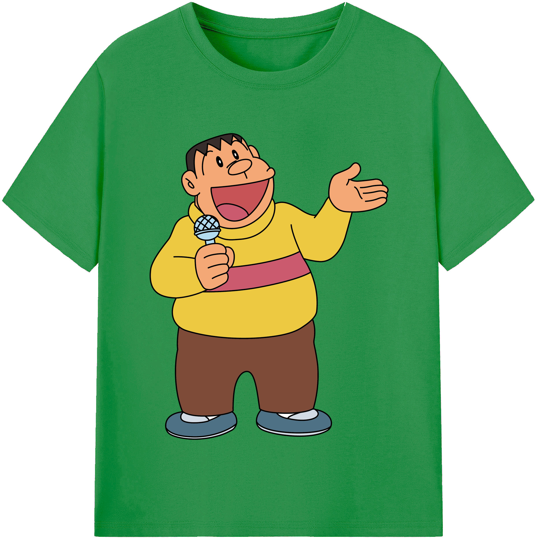 （画像用） ドラえもん 剛田武 Doraemon Gouta Takeshi レディースカジュアルプリントTシャツ（綿100％）