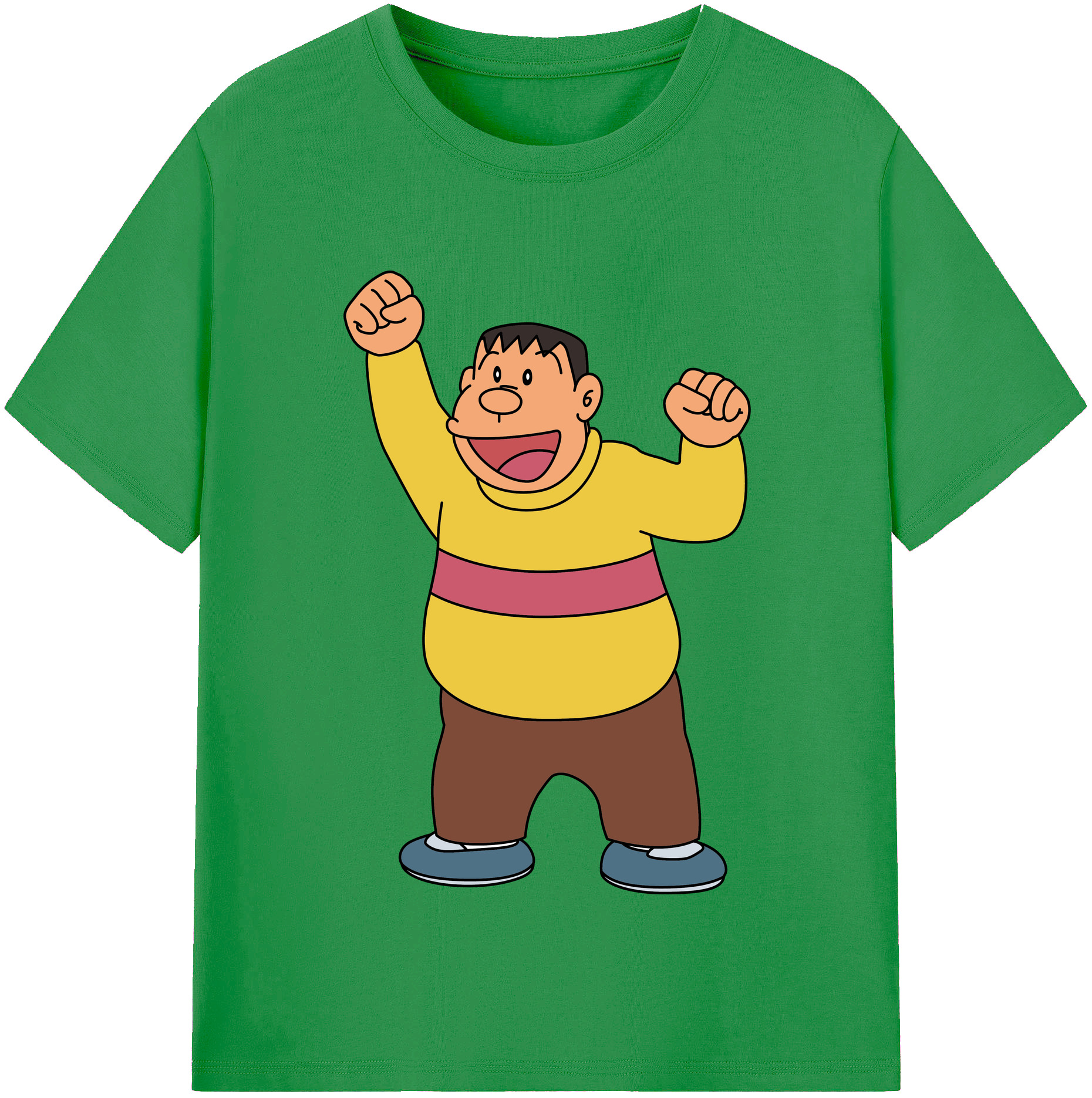 （画像用） ドラえもん 剛田武 Doraemon Gouta Takeshi レディースカジュアルプリントTシャツ（綿100％）