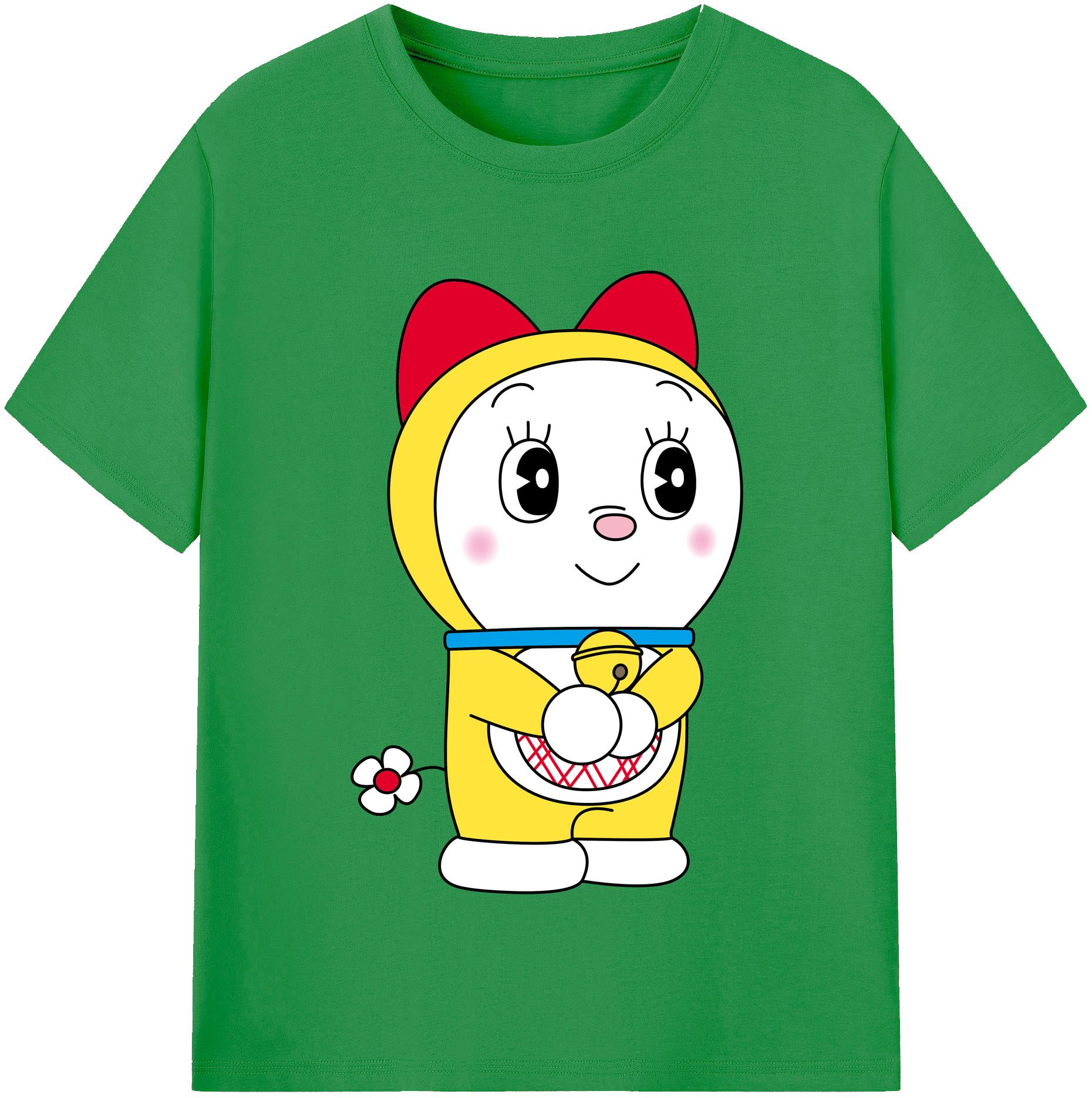 （画像用） ドラえもん ドラミ Doraemon Dorami レディースカジュアルプリントTシャツ（綿100％）