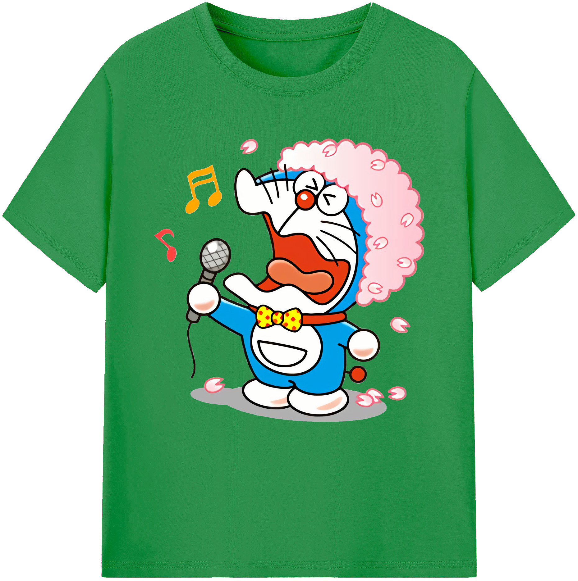（画像用） ドラえもん Doraemon レディースカジュアルプリントTシャツ（綿100％）