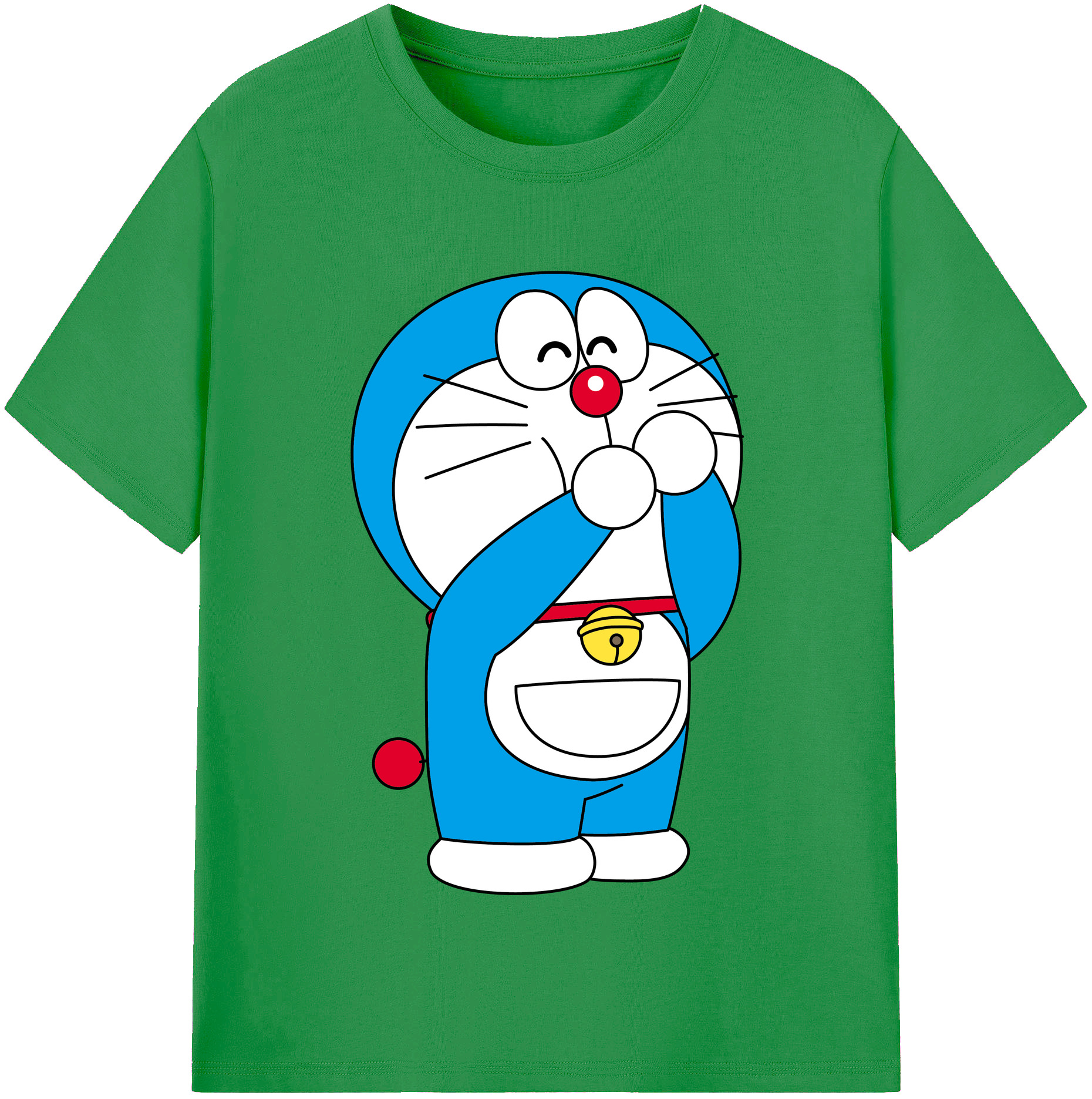 （画像用） ドラえもん Doraemon レディースカジュアルプリントTシャツ（綿100％）