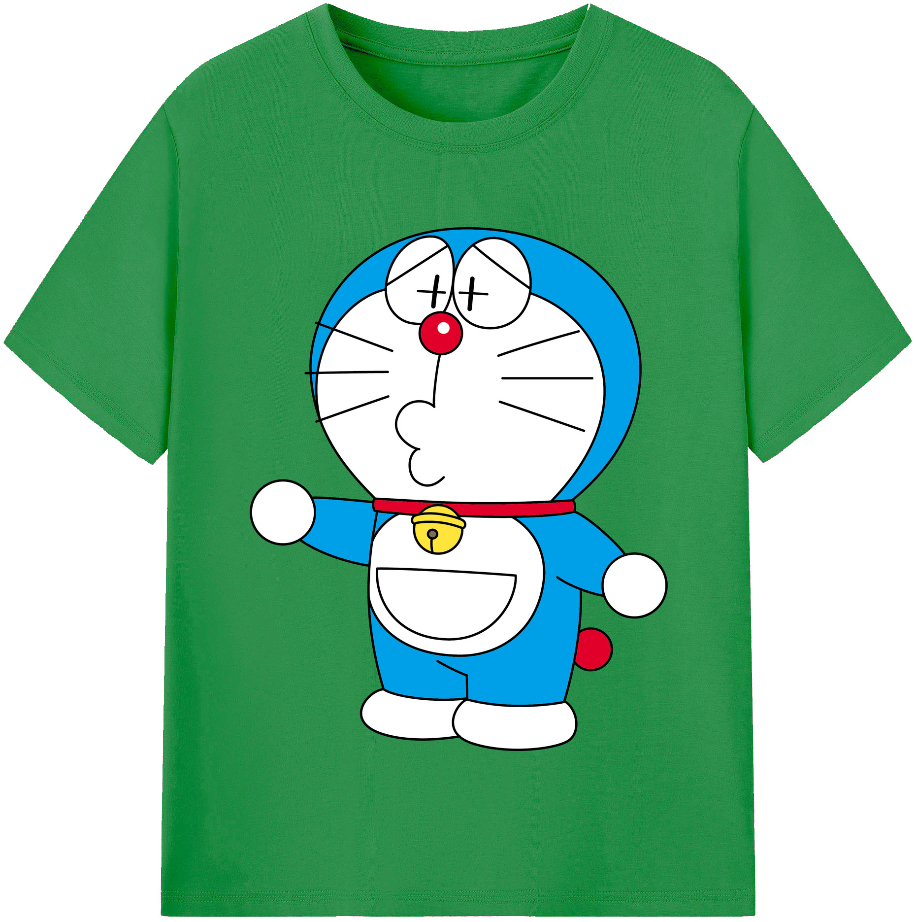 （画像用） ドラえもん Doraemon レディースカジュアルプリントTシャツ（綿100％）