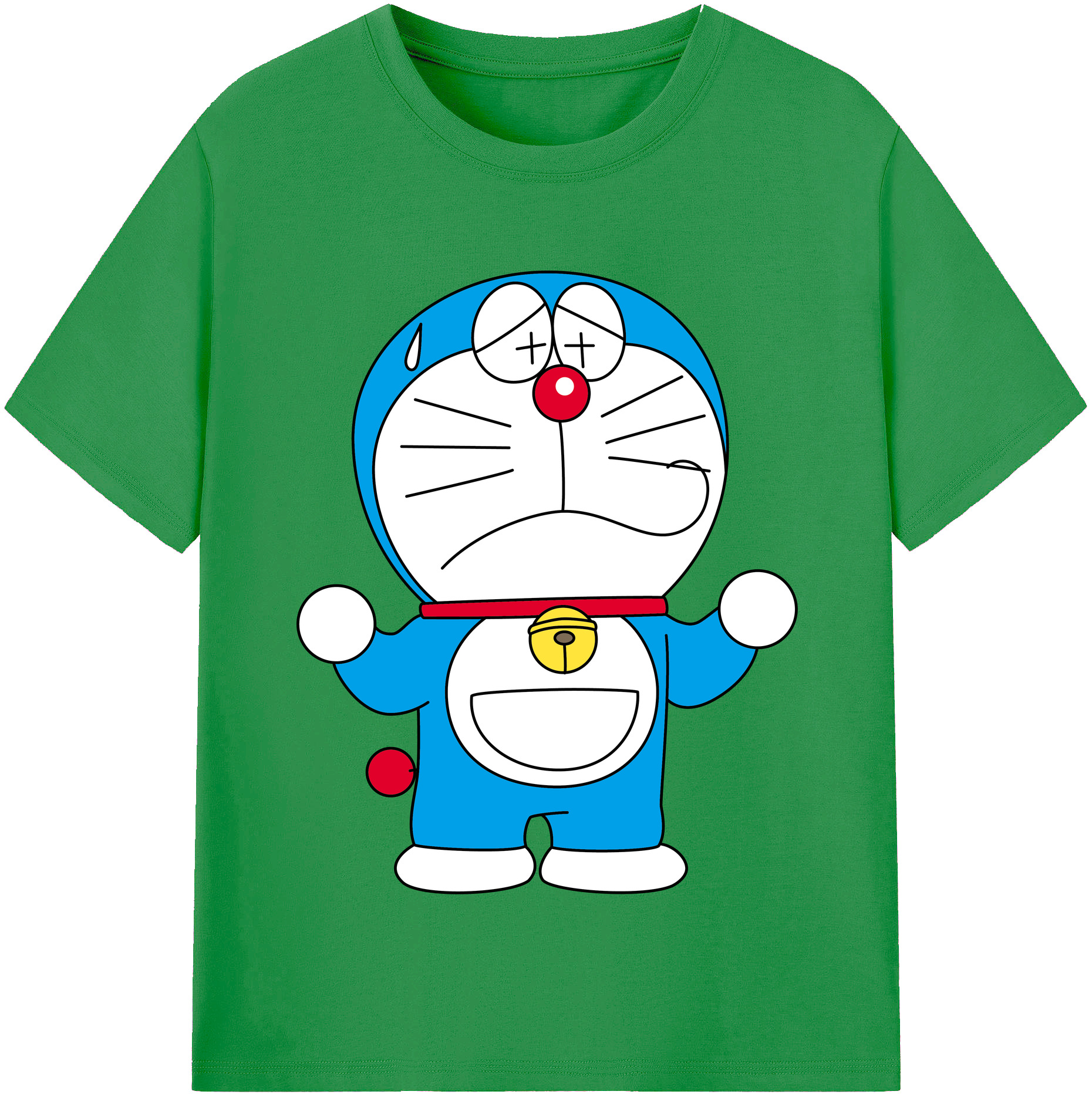 （画像用） ドラえもん Doraemon レディースカジュアルプリントTシャツ（綿100％）