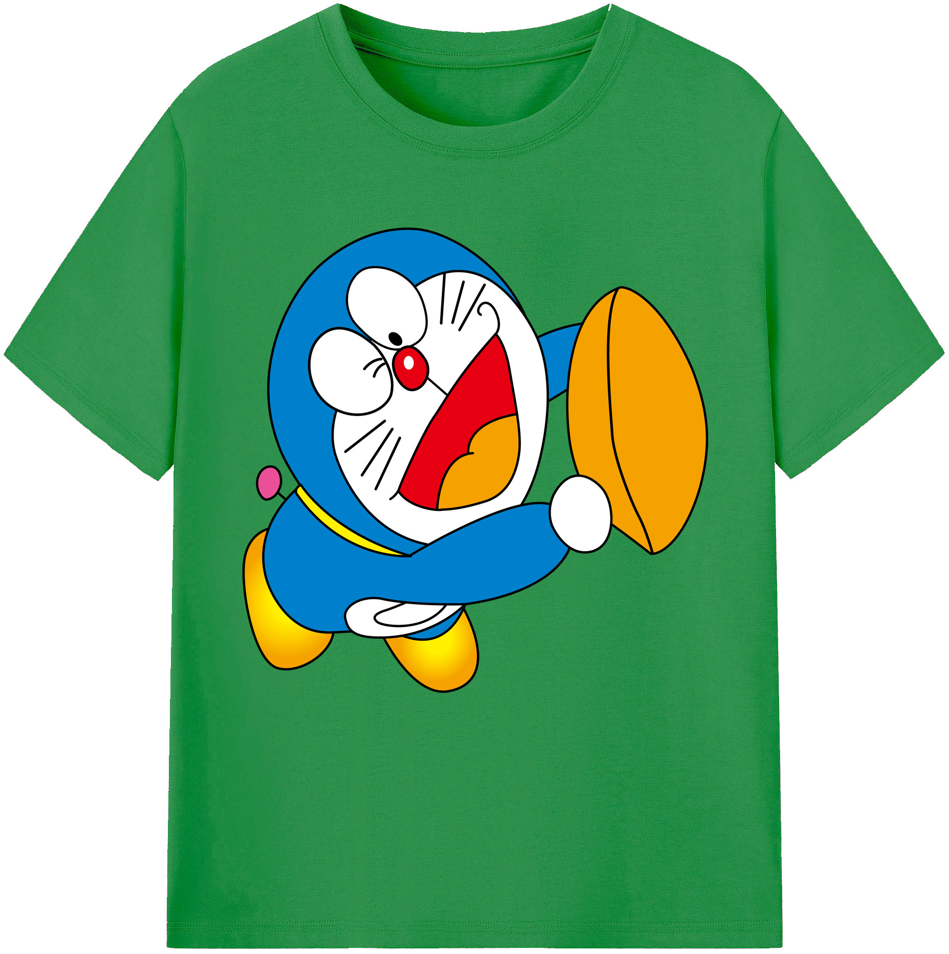 （画像用） ドラえもん Doraemon レディースカジュアルプリントTシャツ（綿100％）