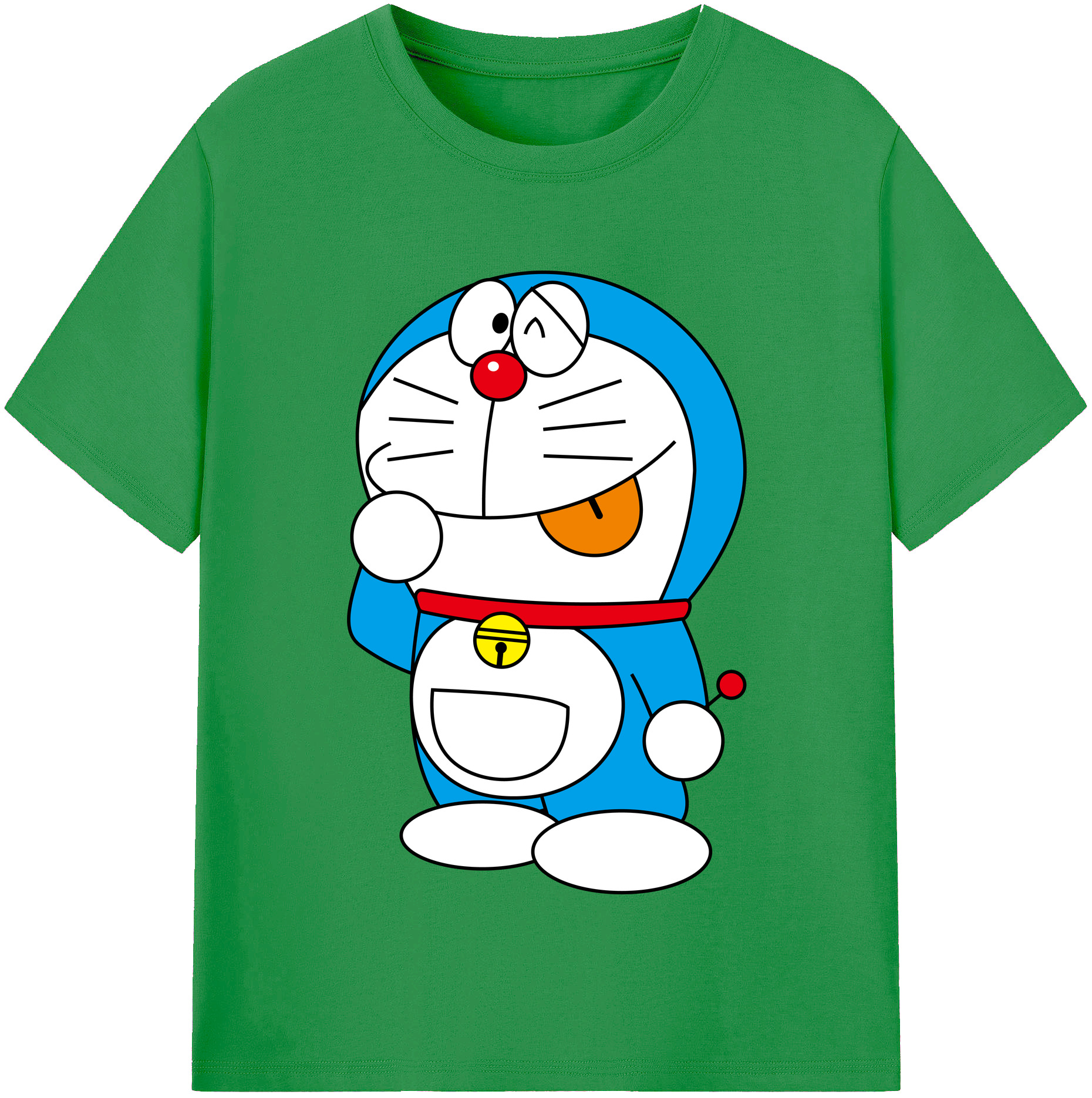 （画像用） ドラえもん Doraemon レディースカジュアルプリントTシャツ（綿100％）