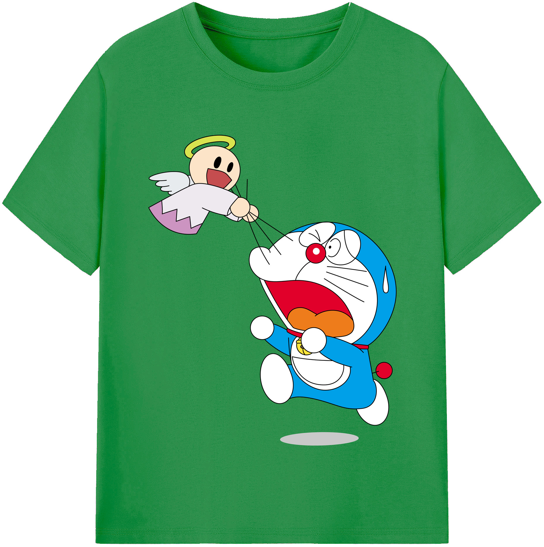 （画像用） ドラえもん Doraemon レディースカジュアルプリントTシャツ（綿100％）
