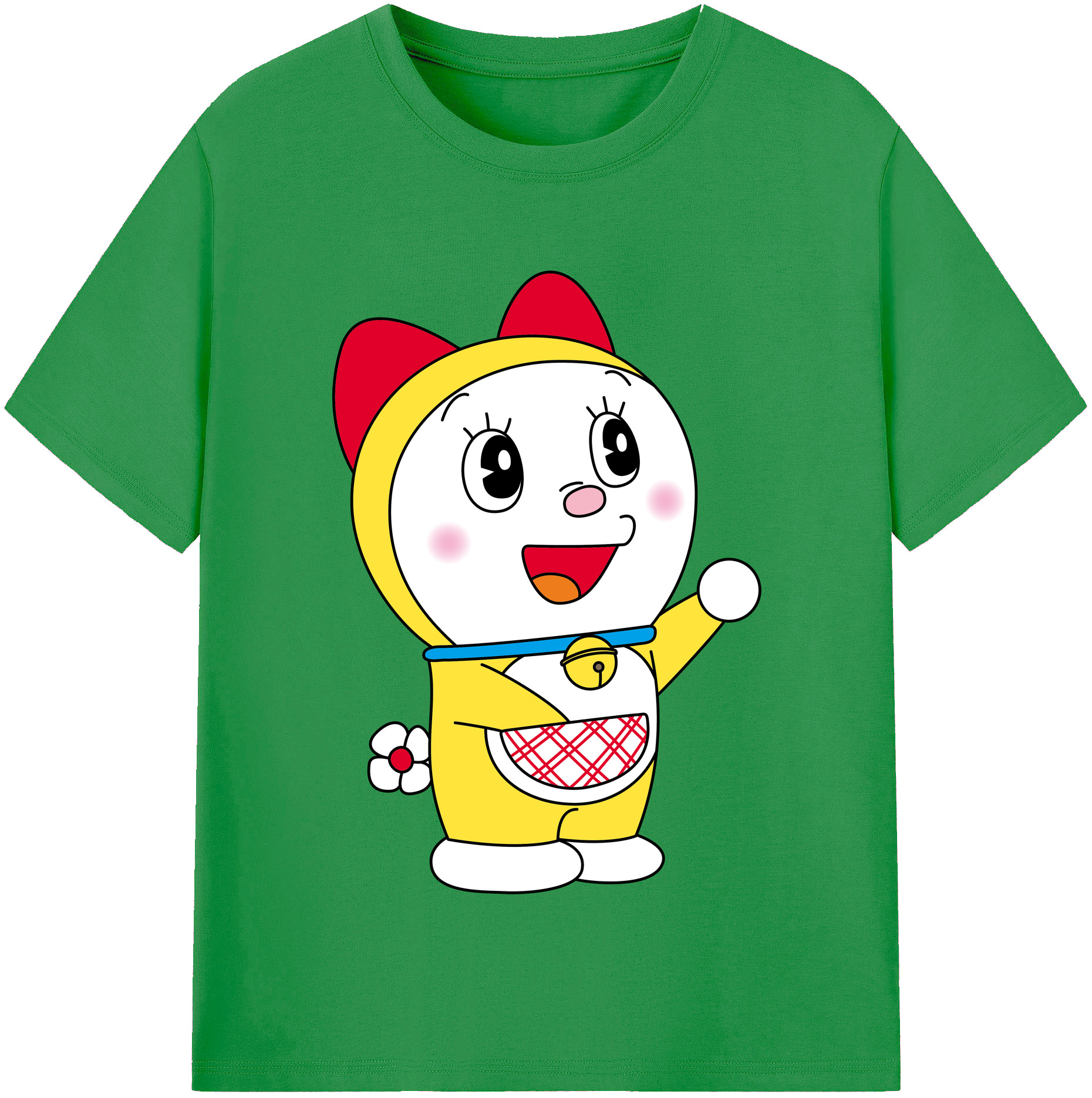 （画像用） ドラえもん ドラミ Doraemon Dorami レディースカジュアルプリントTシャツ（綿100％）
