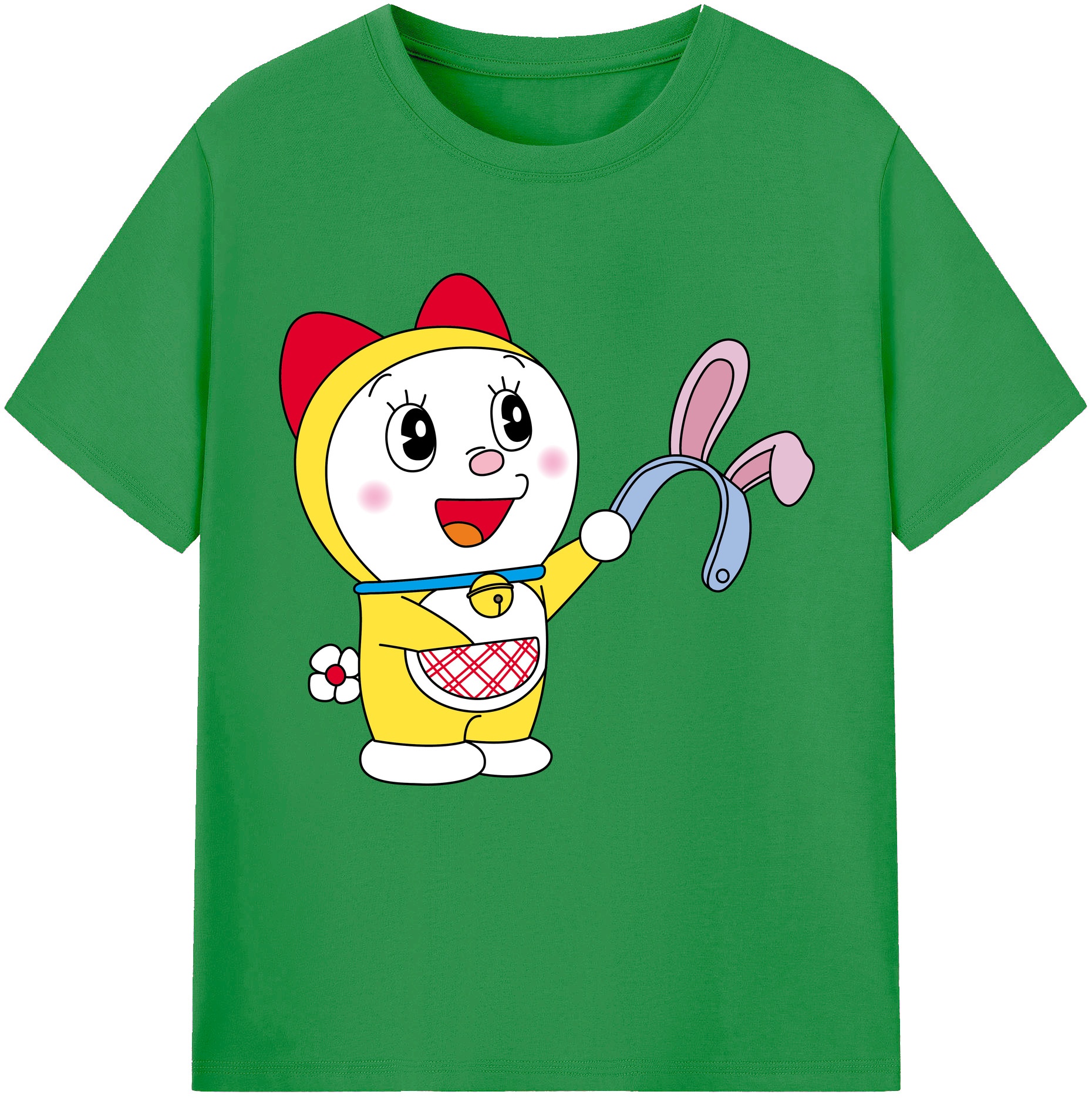 （画像用） ドラえもん ドラミ Doraemon Dorami レディースカジュアルプリントTシャツ（綿100％）