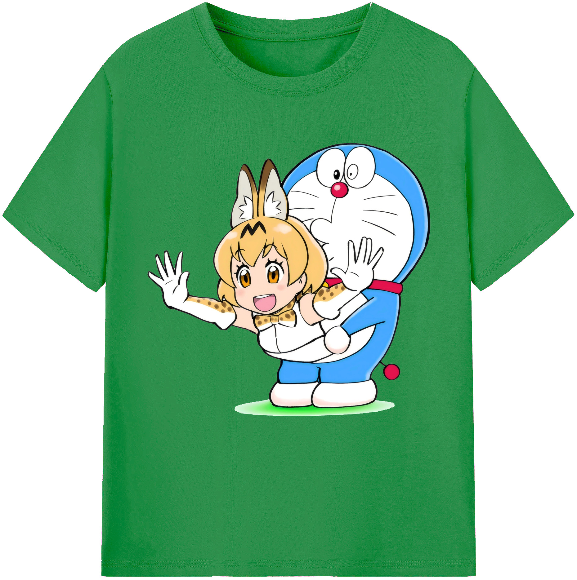 （画像用） ドラえもん Doraemon レディースカジュアルプリントTシャツ（綿100％）