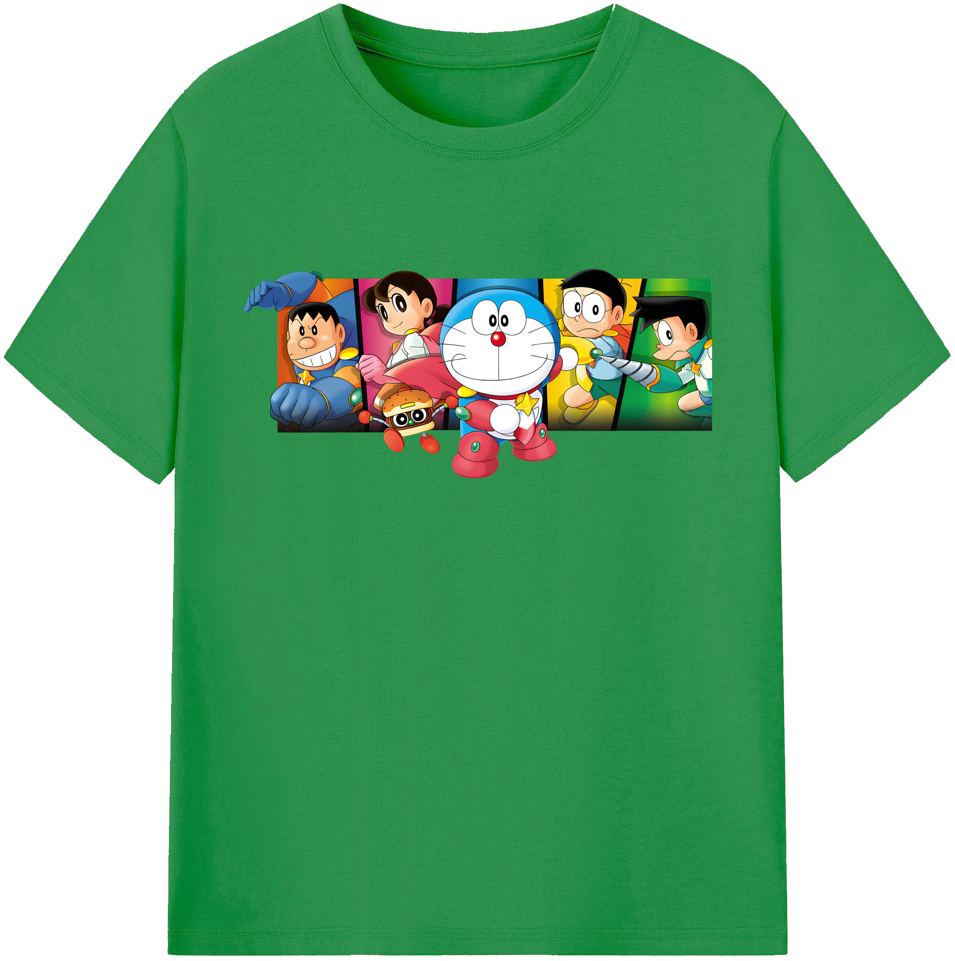 （画像用） ドラえもん Doraemon レディースカジュアルプリントTシャツ（綿100％）