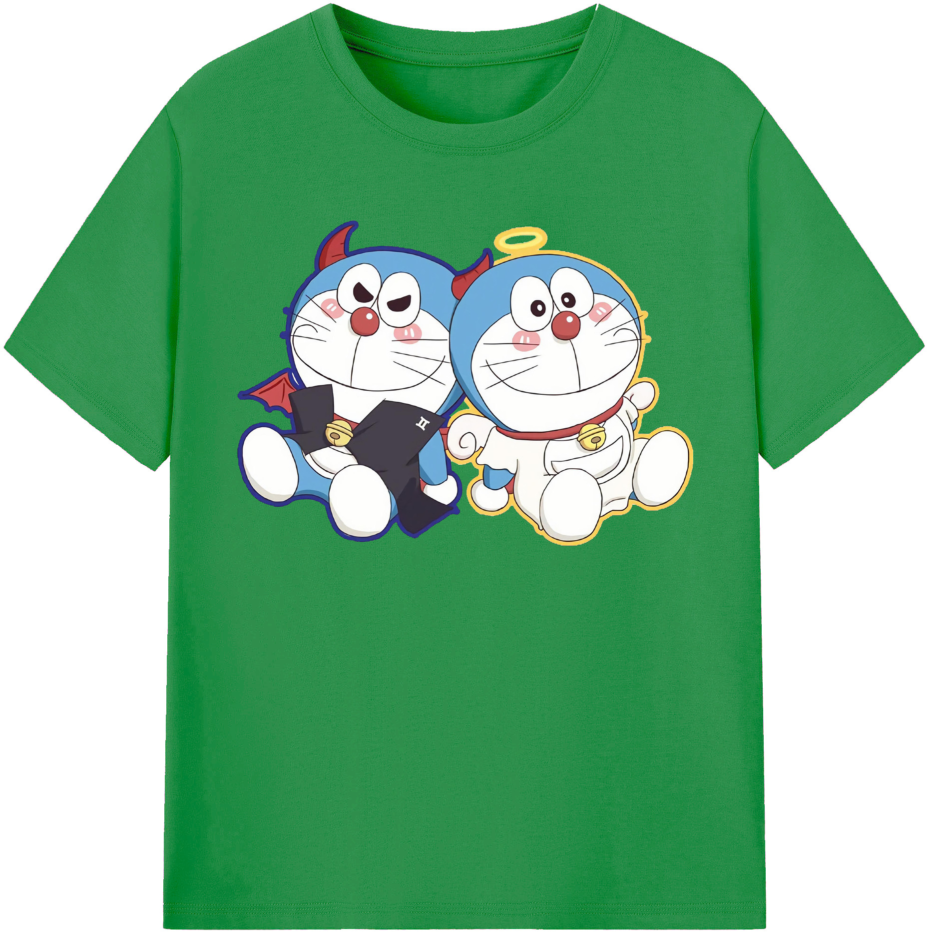 （画像用） ドラえもん Doraemon レディースカジュアルプリントTシャツ（綿100％）