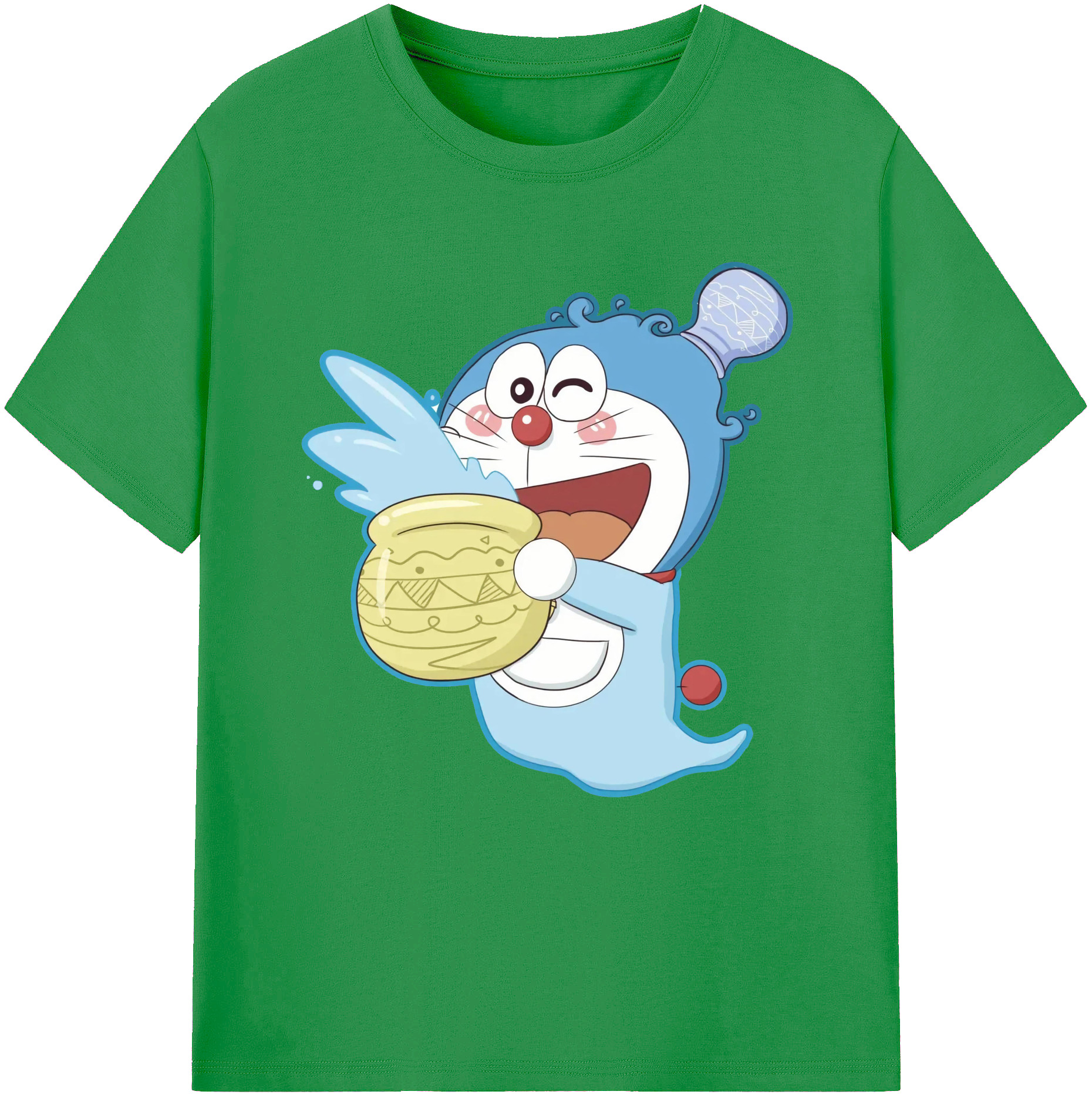 （画像用） ドラえもん Doraemon レディースカジュアルプリントTシャツ（綿100％）
