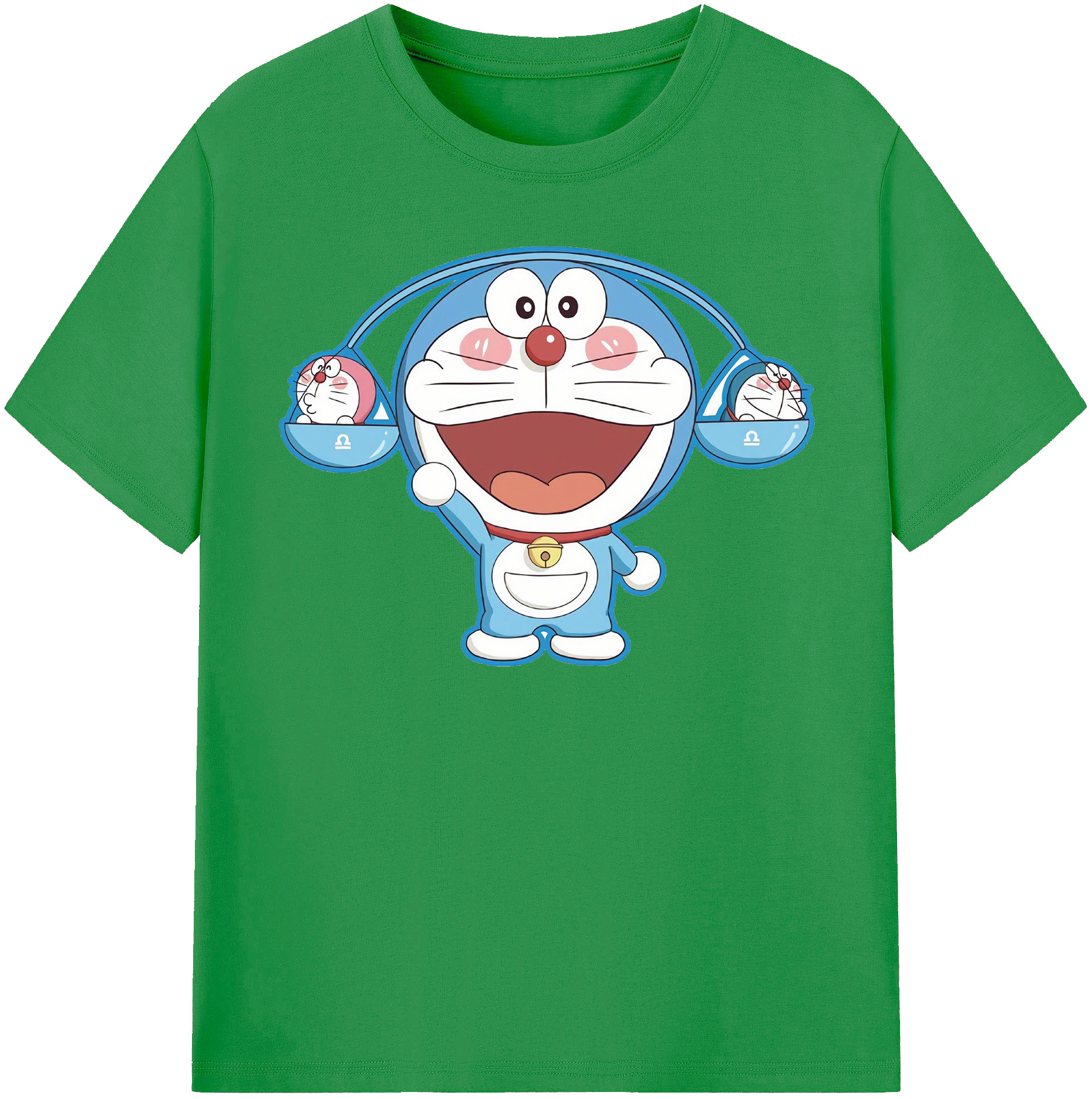 （画像用） ドラえもん Doraemon レディースカジュアルプリントTシャツ（綿100％）