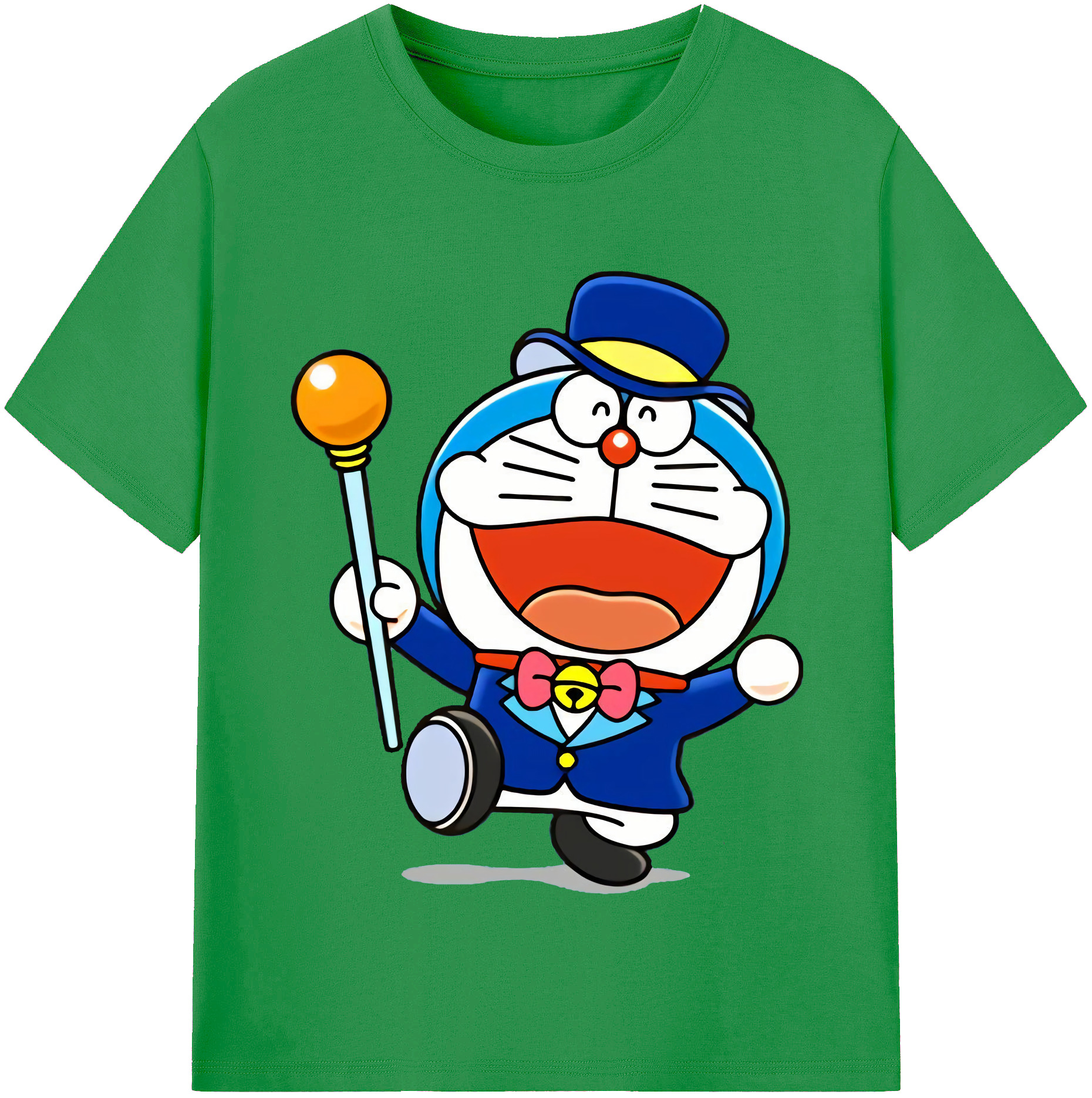 （画像用） ドラえもん Doraemon レディースカジュアルプリントTシャツ（綿100％）