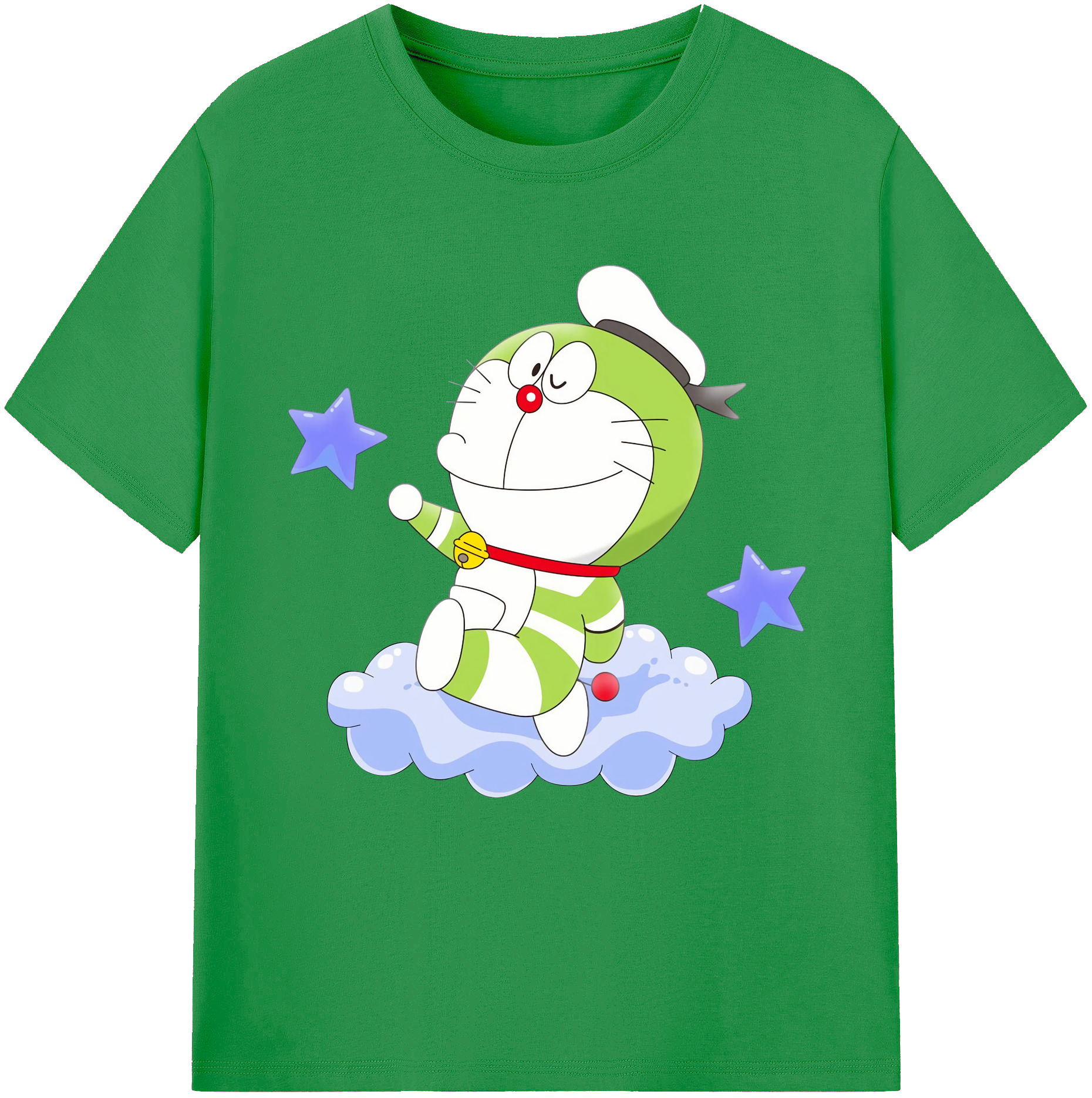 （画像用） ドラえもん Doraemon レディースカジュアルプリントTシャツ（綿100％）