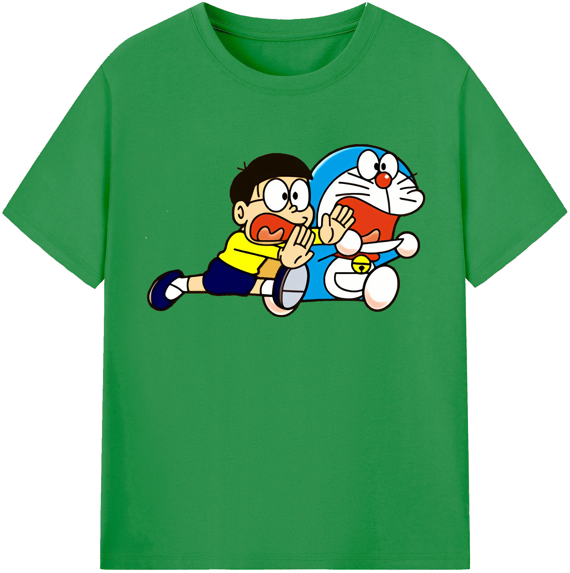 （画像用） ドラえもん Doraemon レディースカジュアルプリントTシャツ（綿100％）