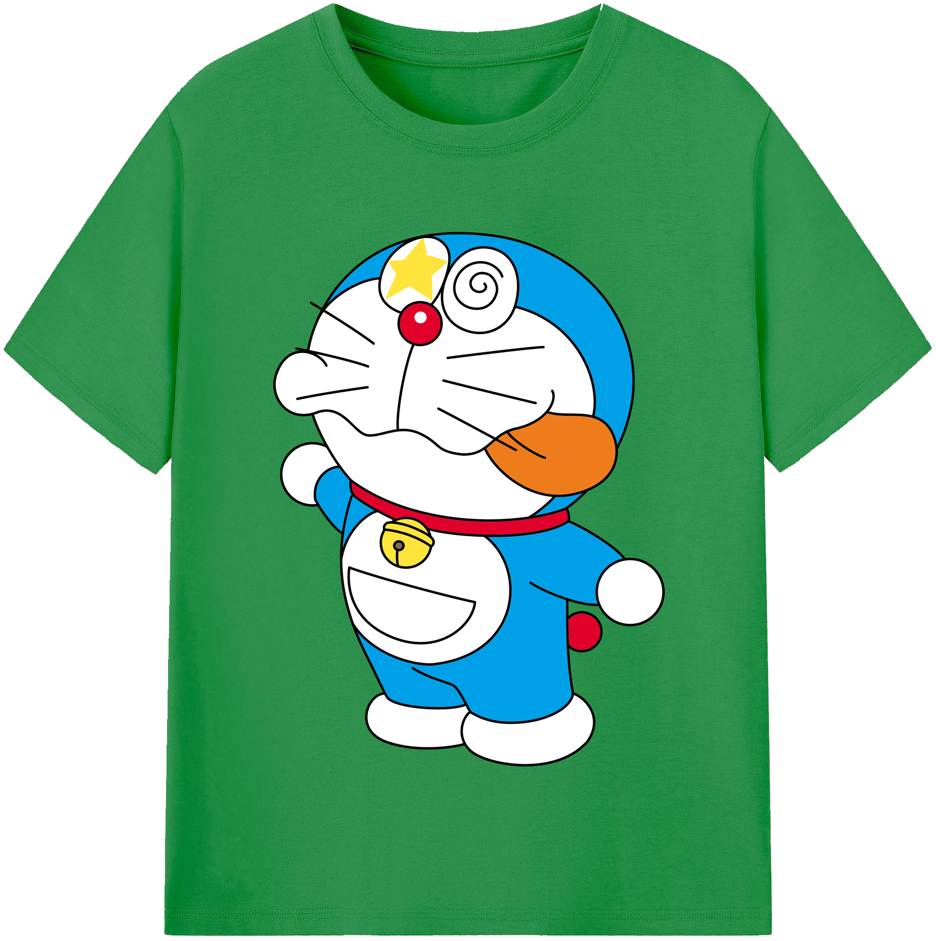 （画像用） ドラえもん Doraemon レディースカジュアルプリントTシャツ（綿100％）
