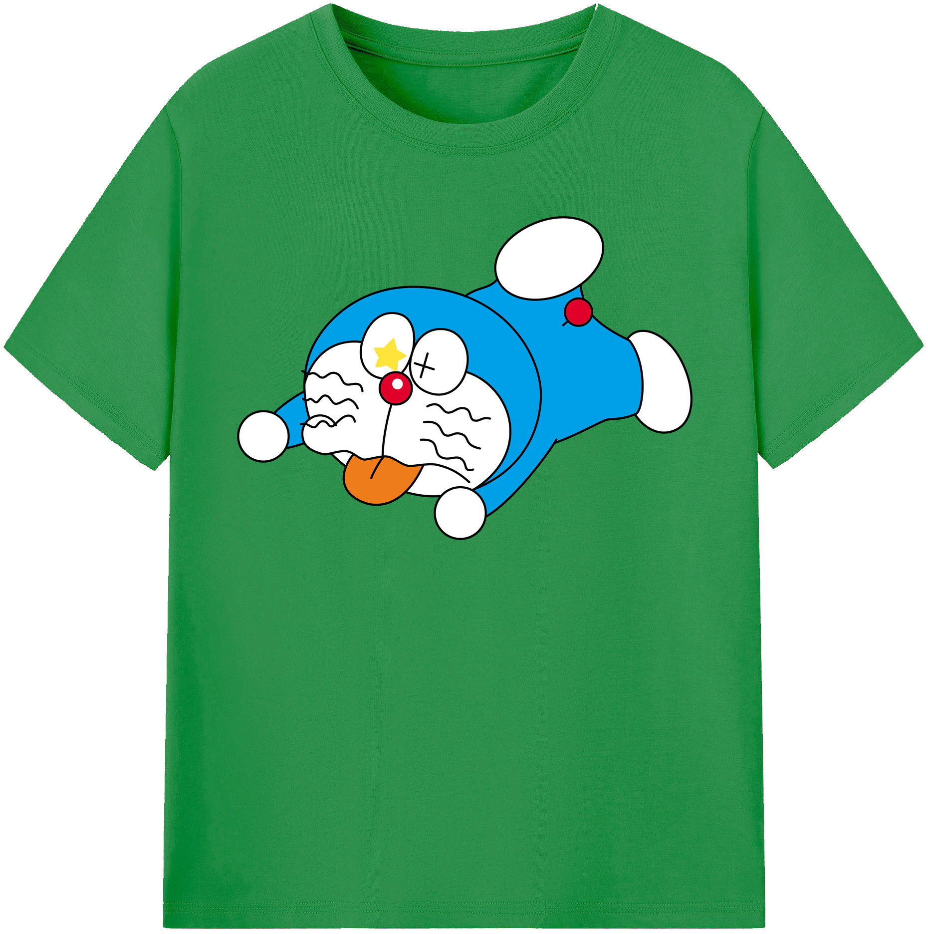 （画像用） ドラえもん Doraemon レディースカジュアルプリントTシャツ（綿100％）
