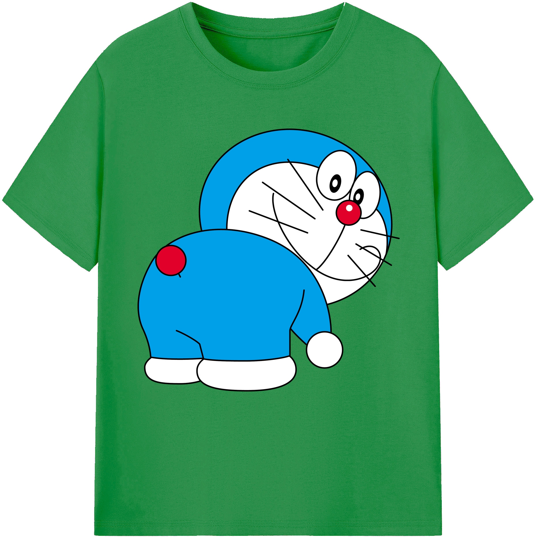 （画像用） ドラえもん Doraemon レディースカジュアルプリントTシャツ（綿100％）